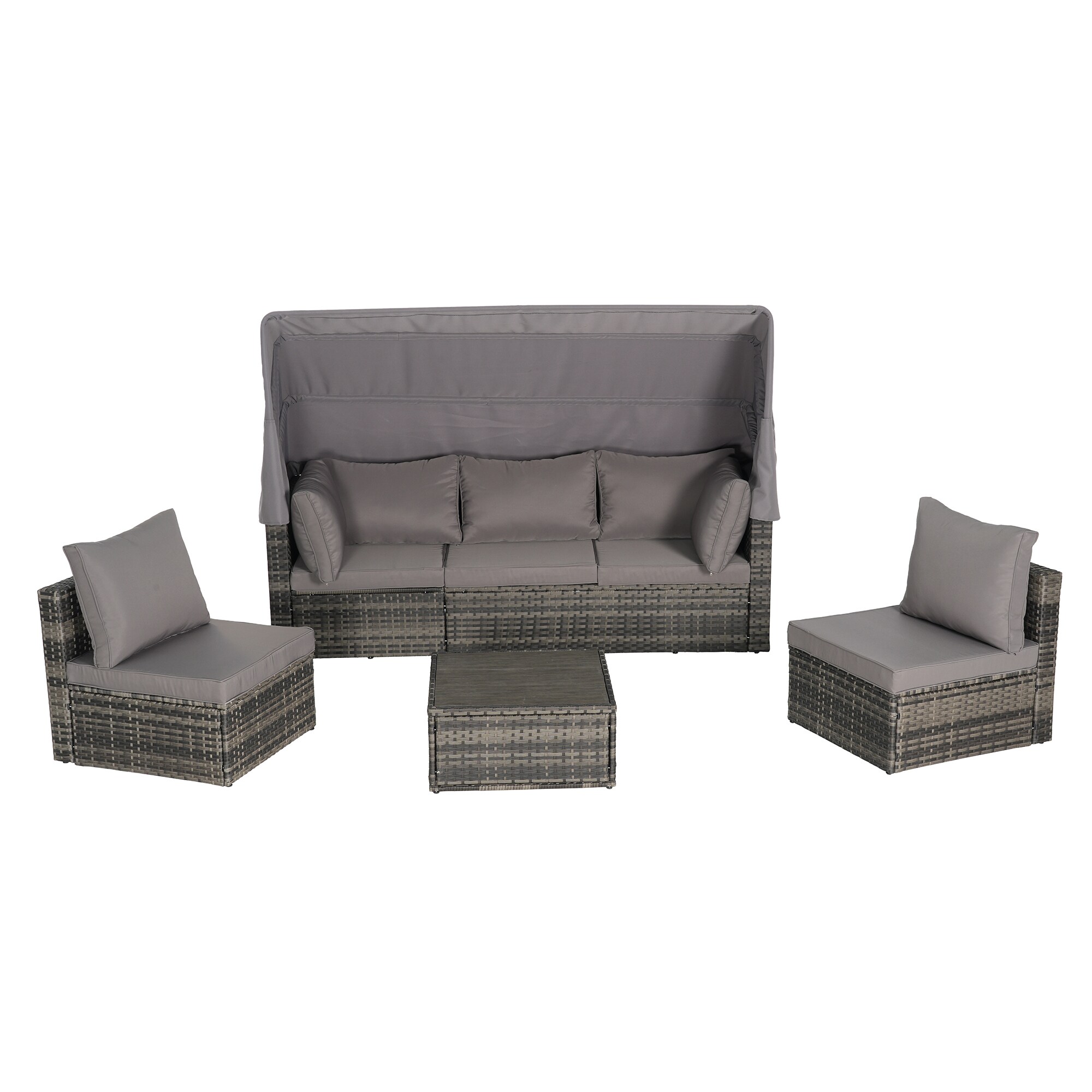 SINOFURN SYB670032GY Patio-Sofas-Daybeds - View #8