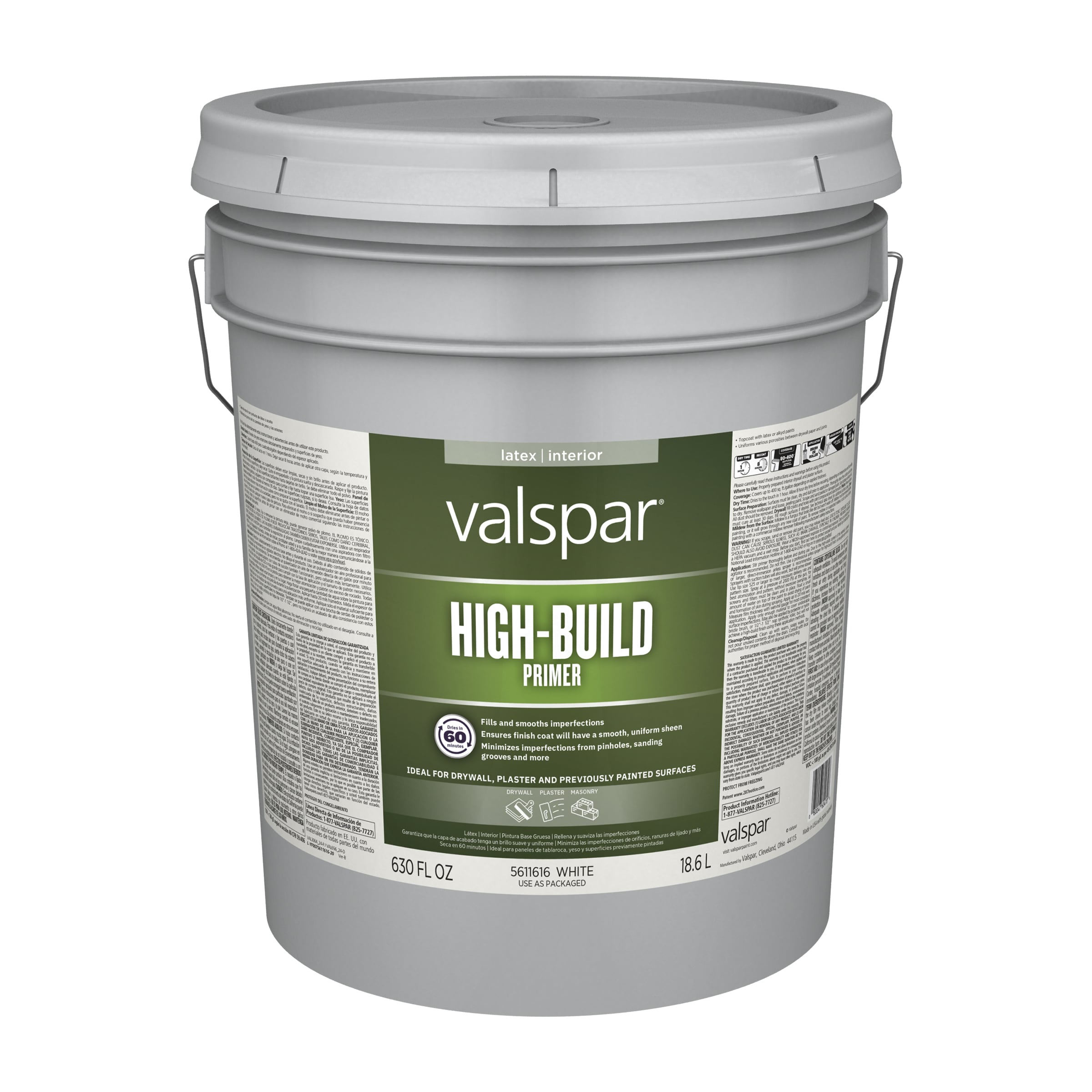 Valspar 007.5611616.008 Interior High build Water-based Wall and Ceiling Primer ( 5-gallon )