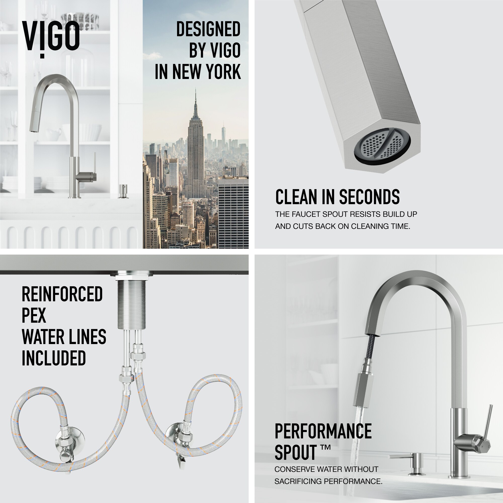 VIGO VG02034STK2 Kitchen-Faucets - View #7