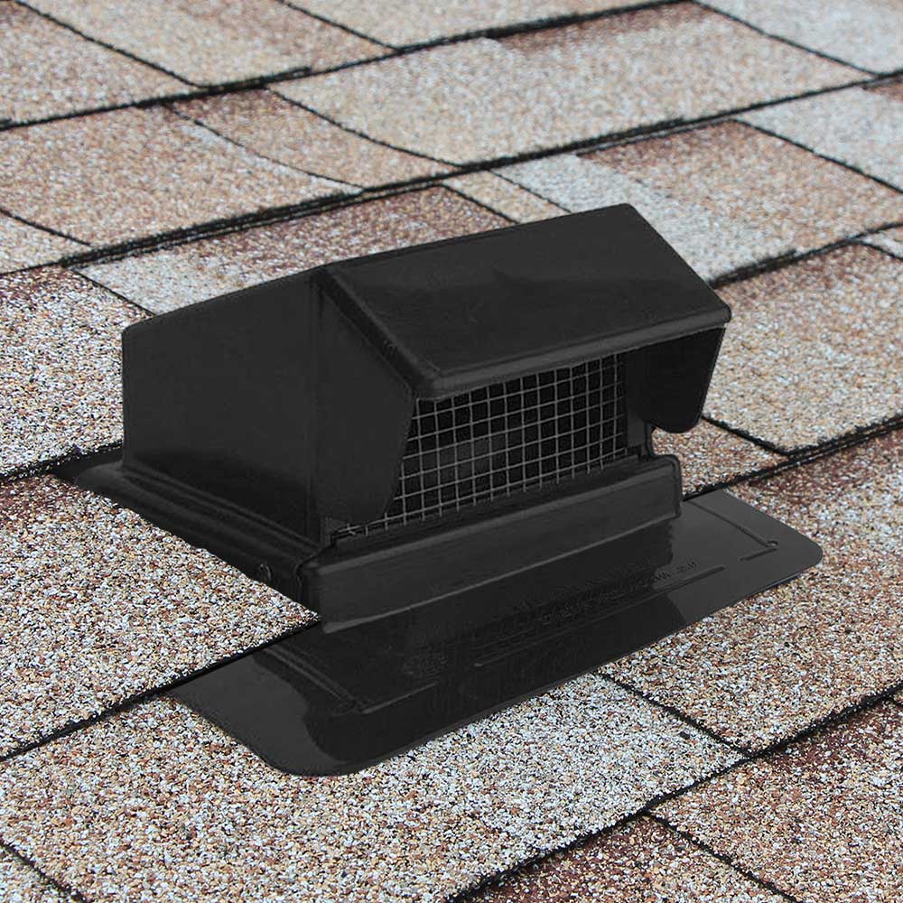 Gibraltar Building Products Black Plastic Square Roof Louver in the ...