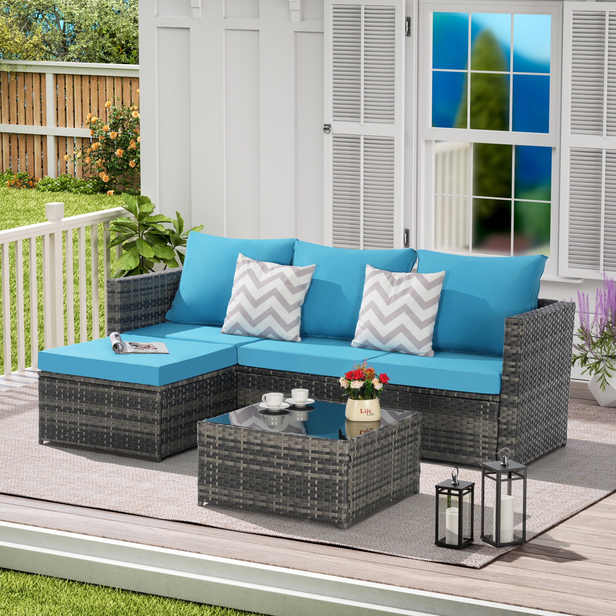 SINOFURN SYB670035BL Patio-Sofas-Daybeds - View #2