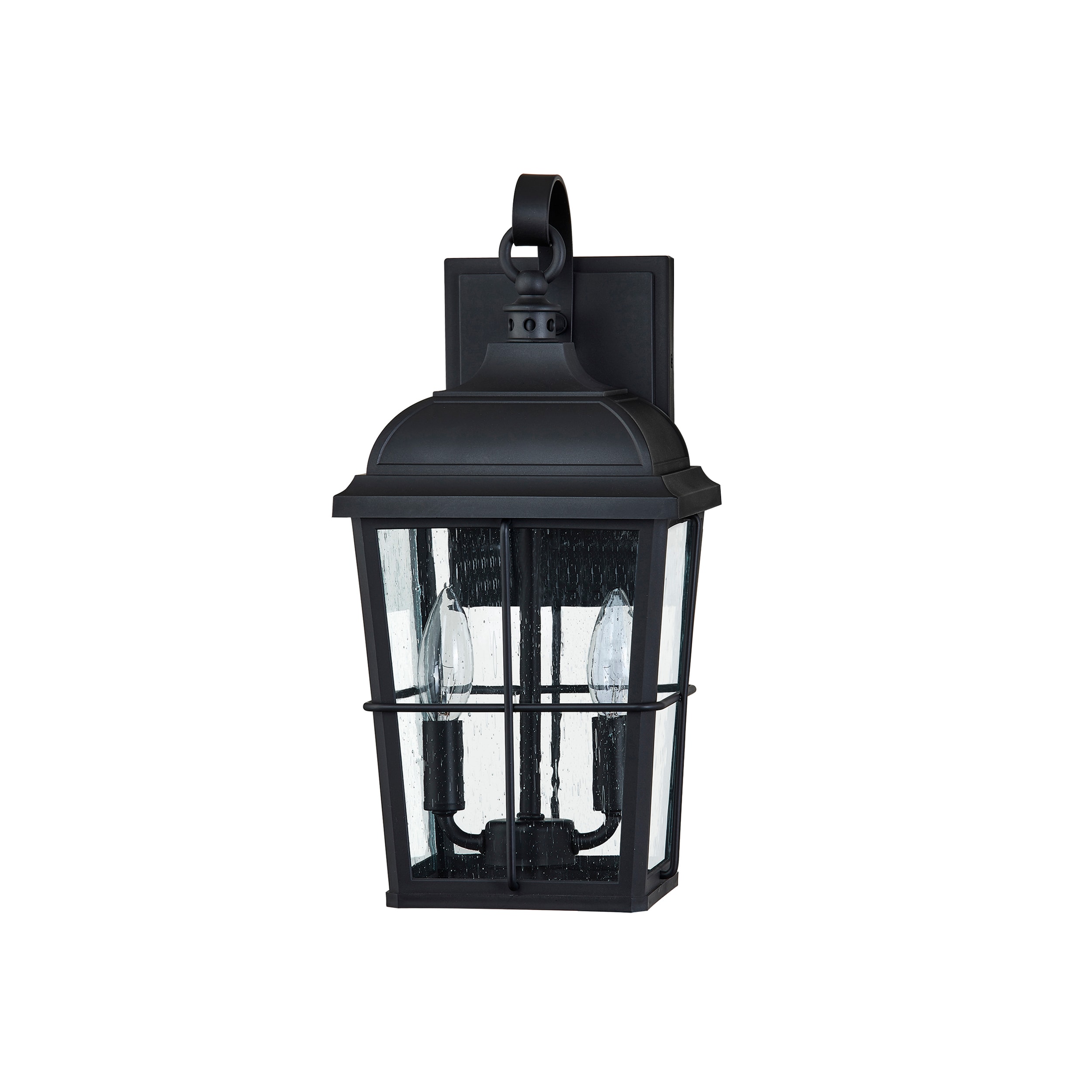 Quoizel New england 2-Light 15.88-in Matte Black Outdoor Wall 