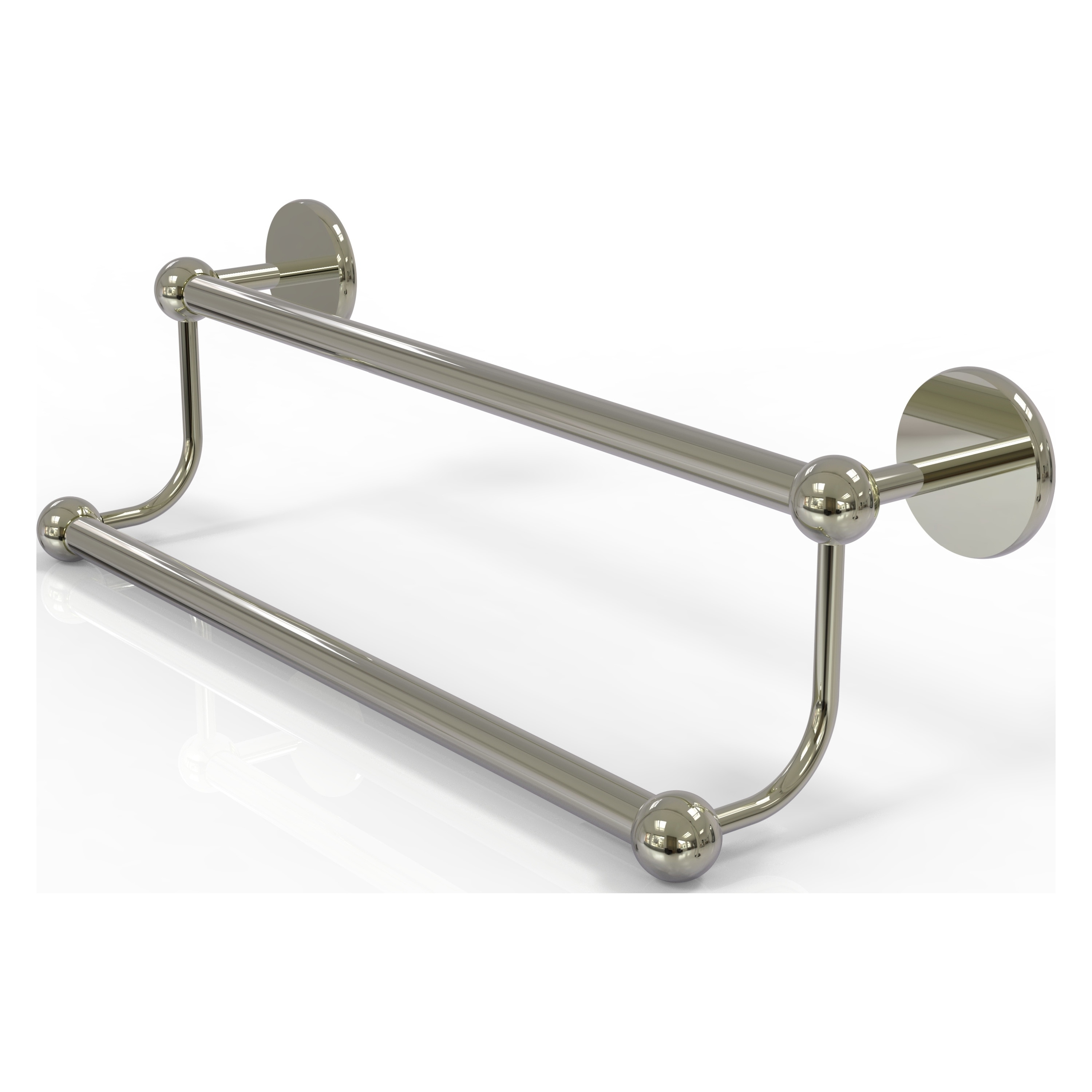 Allied Brass P1072/24-PNI Prestige Skyline 24-in double Polished Nickel Wall mount Double Towel Bar