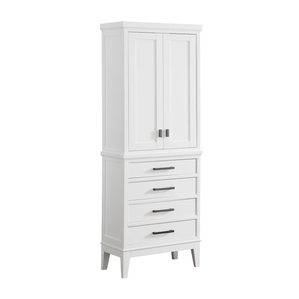 Thompson 68 High French White 4-Drawer Tall Linen Cabinet