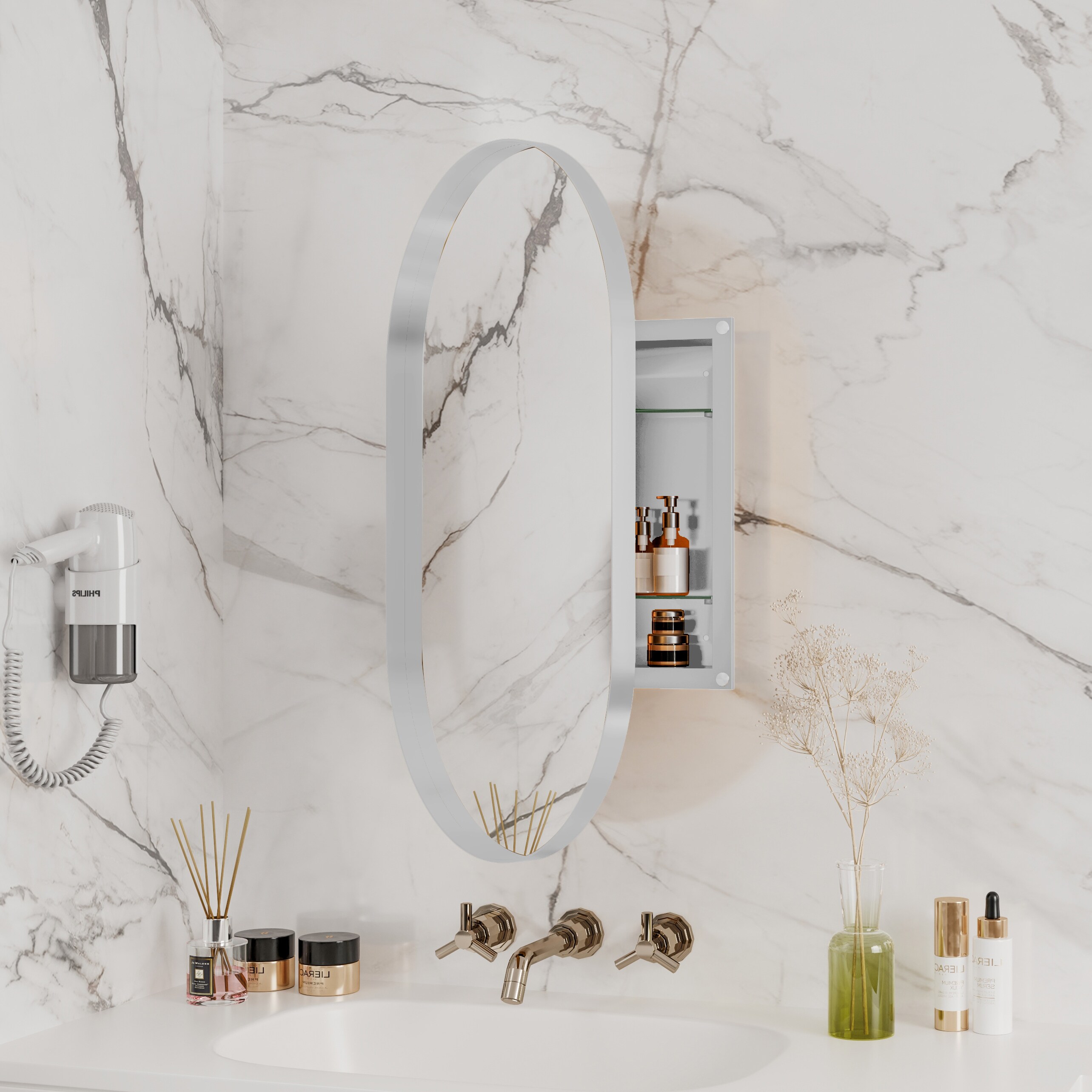 WELLFOR EX-2836C Bathroom-Medicine-Cabinets - View #7