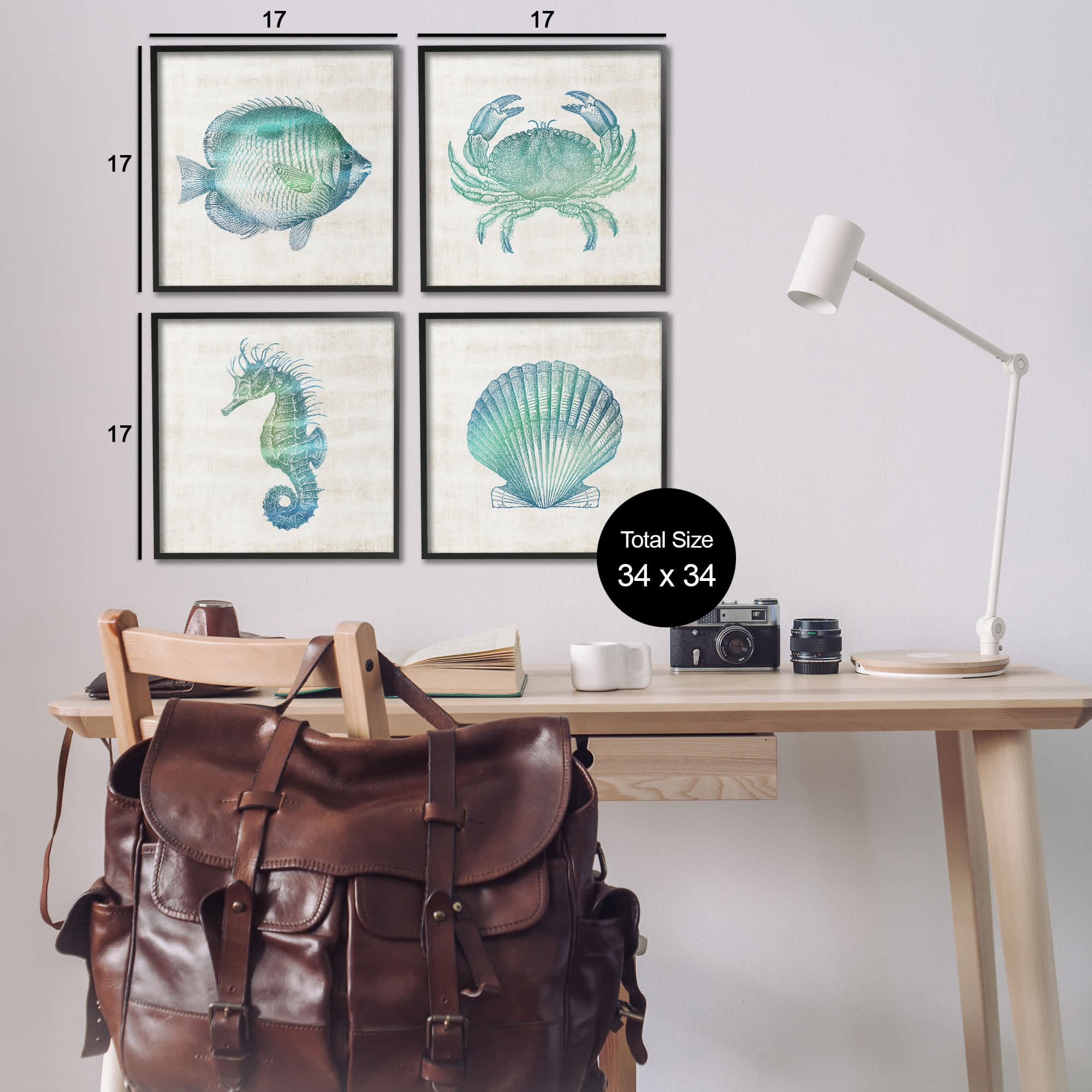 Stupell Industries A4-256-WFR-4PC-17X17 Wall-Art - View #3