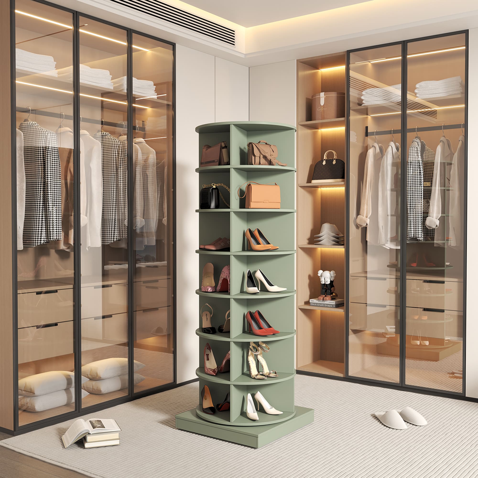 SINOFURN SYC080004GN Shoe-Racks - View #3