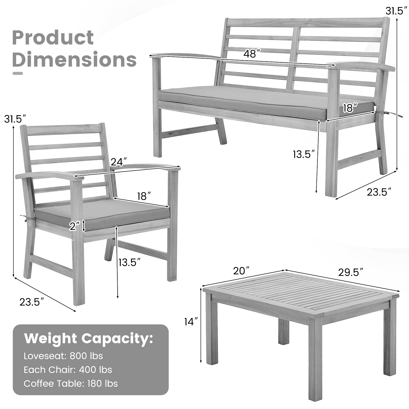 LIVIZA OUJ72078NY Patio-Conversation-Sets - View #3