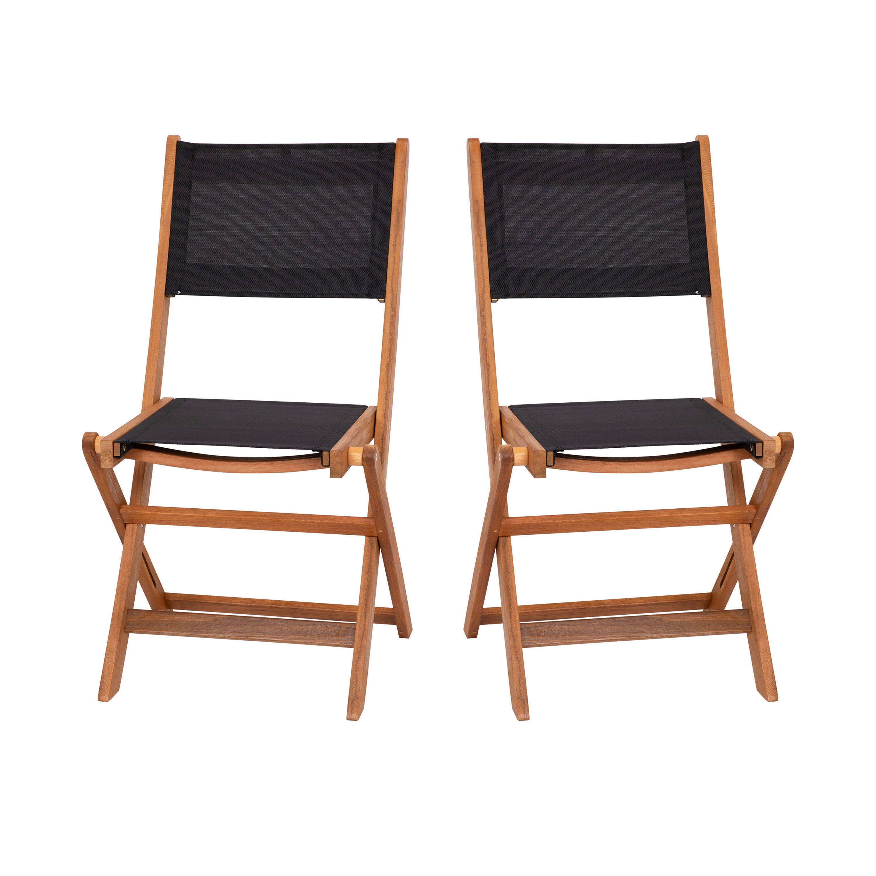 Taylor Logan Zane Set of 2 Folding Patio Bistro Chairs with