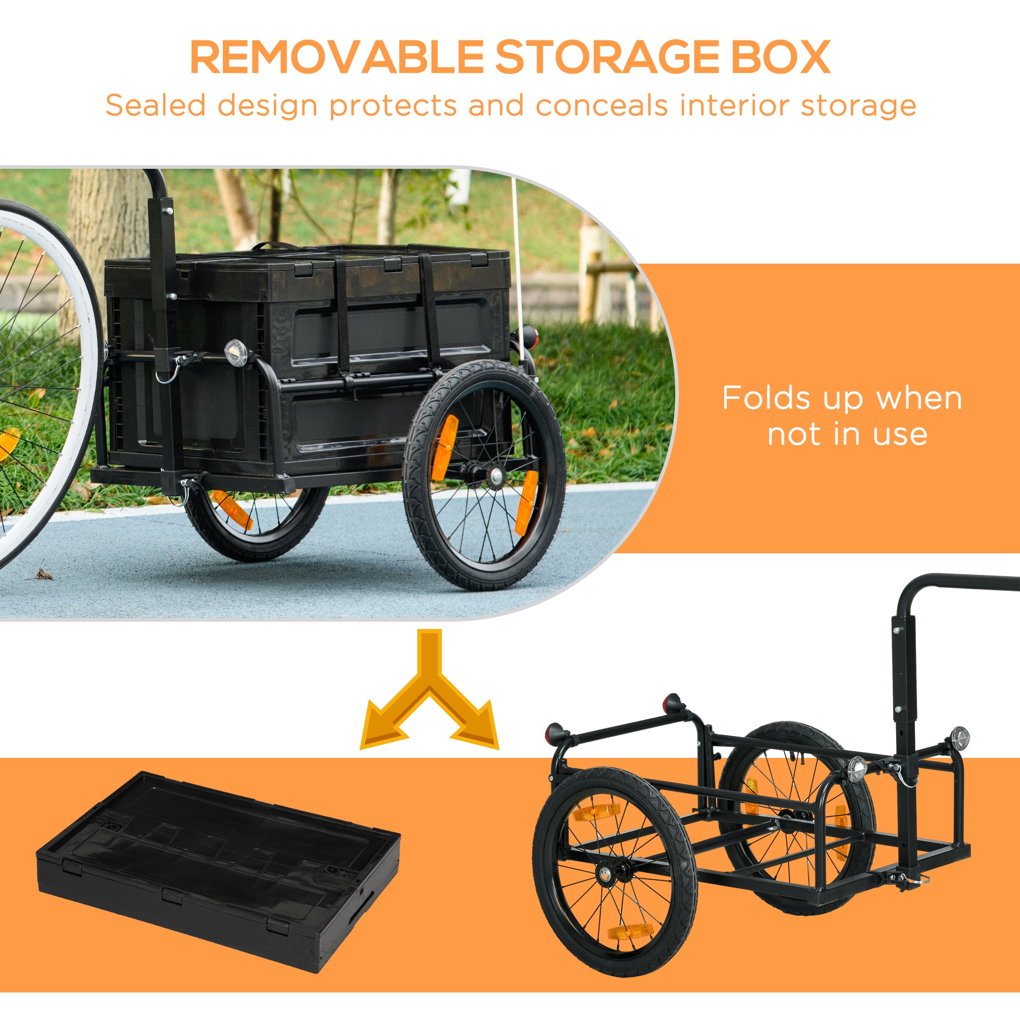 Aosom B71-061V01BK Utility-Trailers - View #4