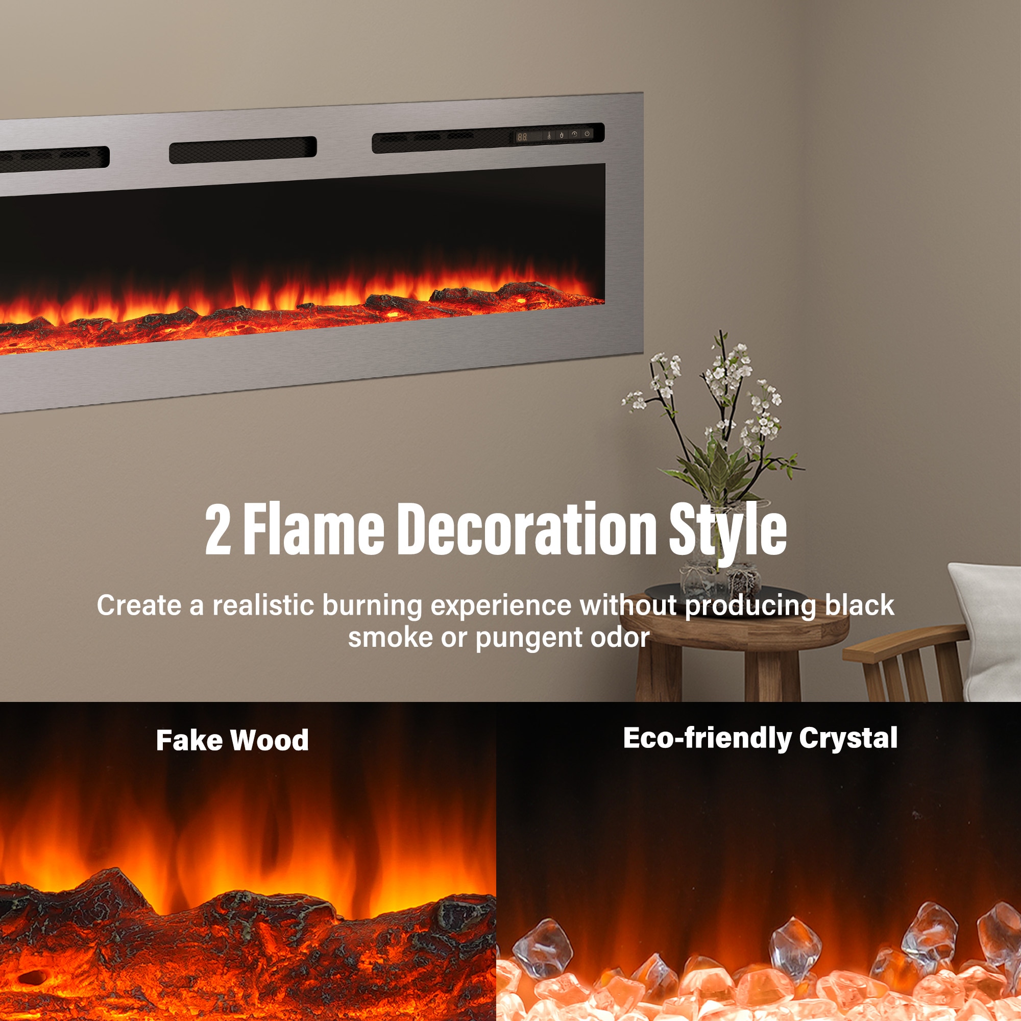 Clihome CL-W42 Electric-Fireplaces - View #11