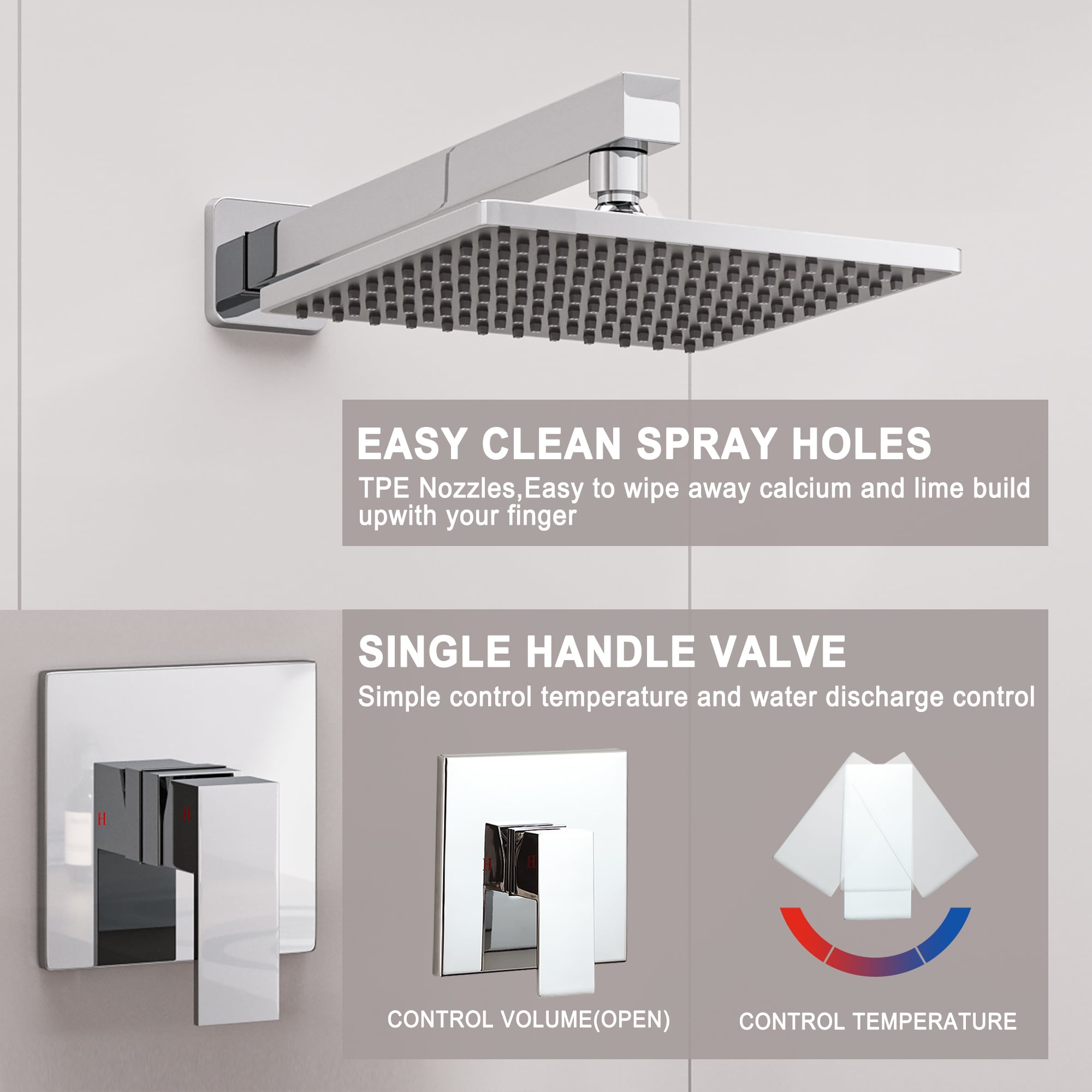 GZMR GZ-MS0312MB Showerhead-Bar-Panels - View #5