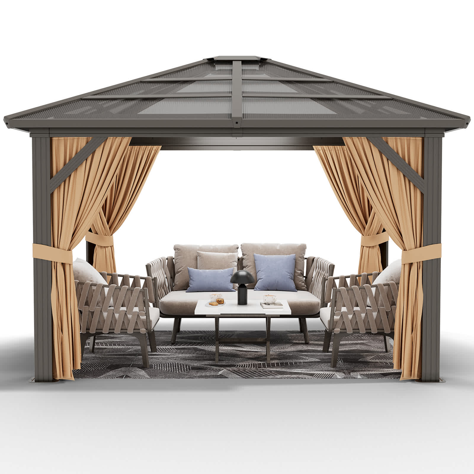 Garvee SQYPOU3AM45KRN Wood-Resin-Gazebos - View #5