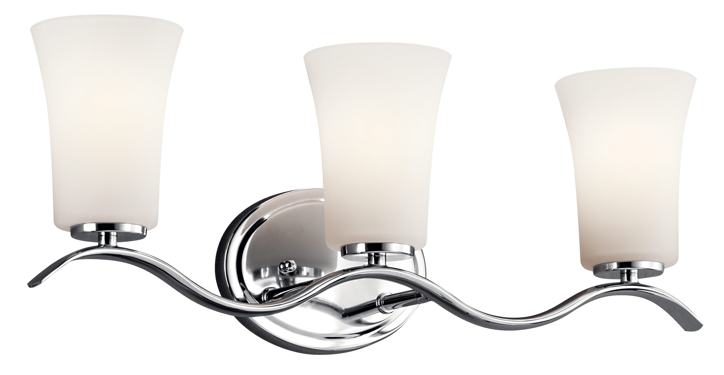 Kichler 45376CHL18 Armida 23-in 3-Light Chrome LED Transitional Vanity Light