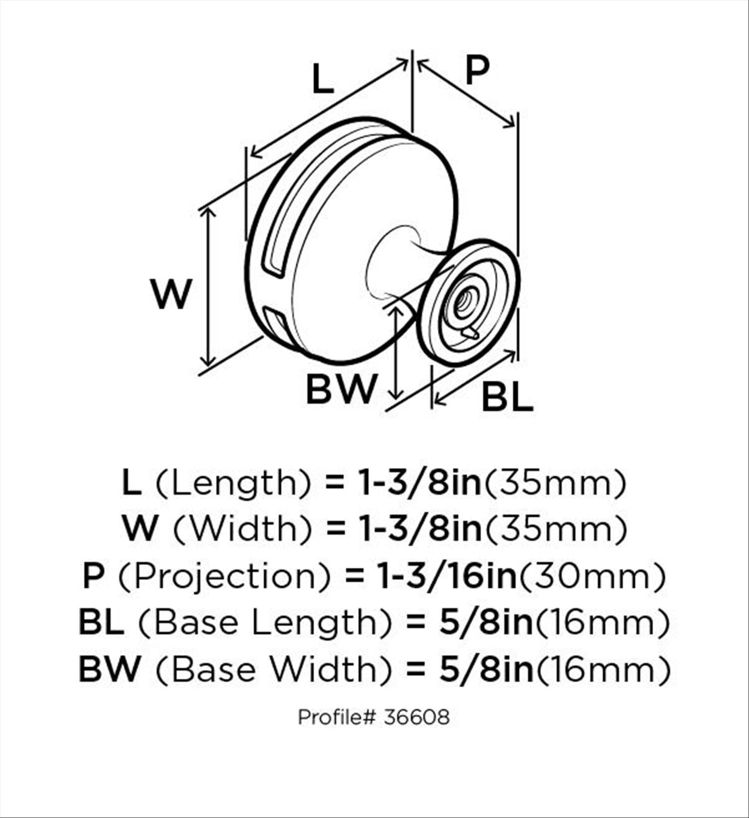 Amerock BP36608BBZFA Cabinet-Knobs - View #3