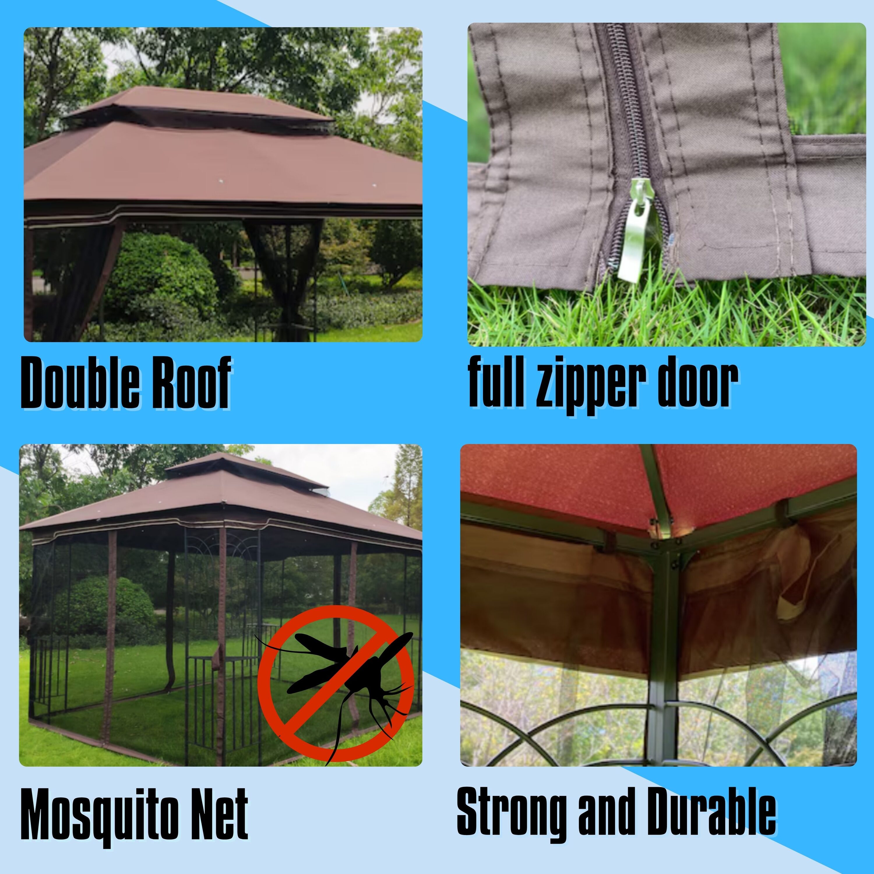 ToolCat BZ2-23-PW Wood-Resin-Gazebos - View #2