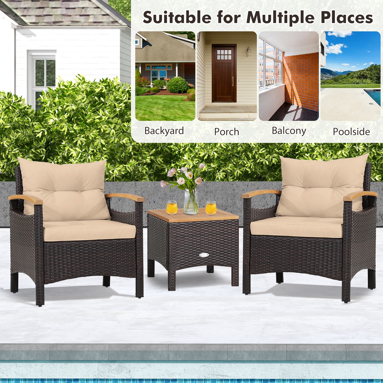 Volenca VOL-TOA9V1 Patio-Conversation-Sets - View #7