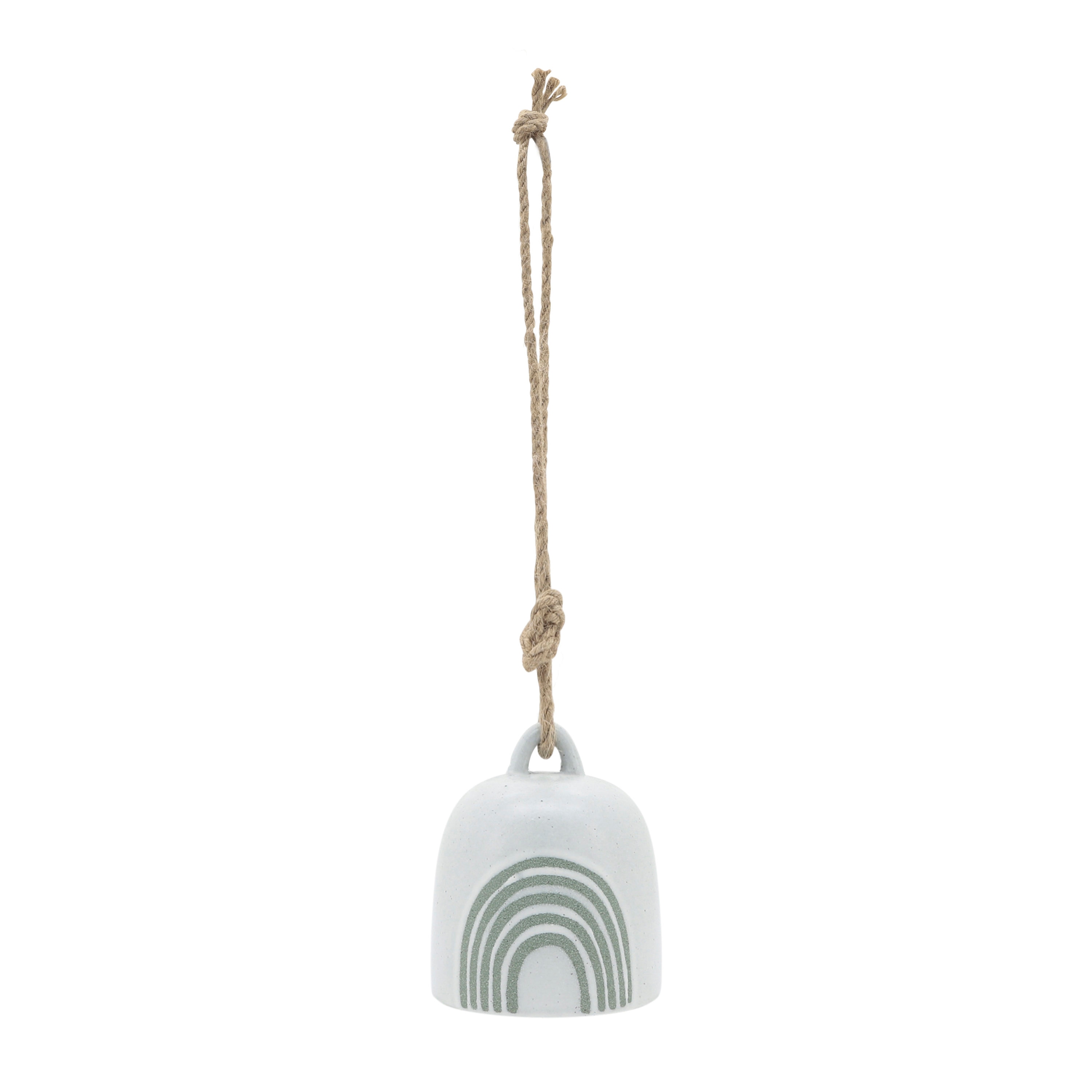 Sagebrook Home 16778-04 4-Inches White Porcelain Bell