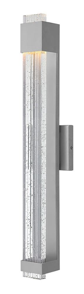 Hinkley 2835TT Glacier 28-in H Gray Hardwired Integrated LED Outdoor Wall Light