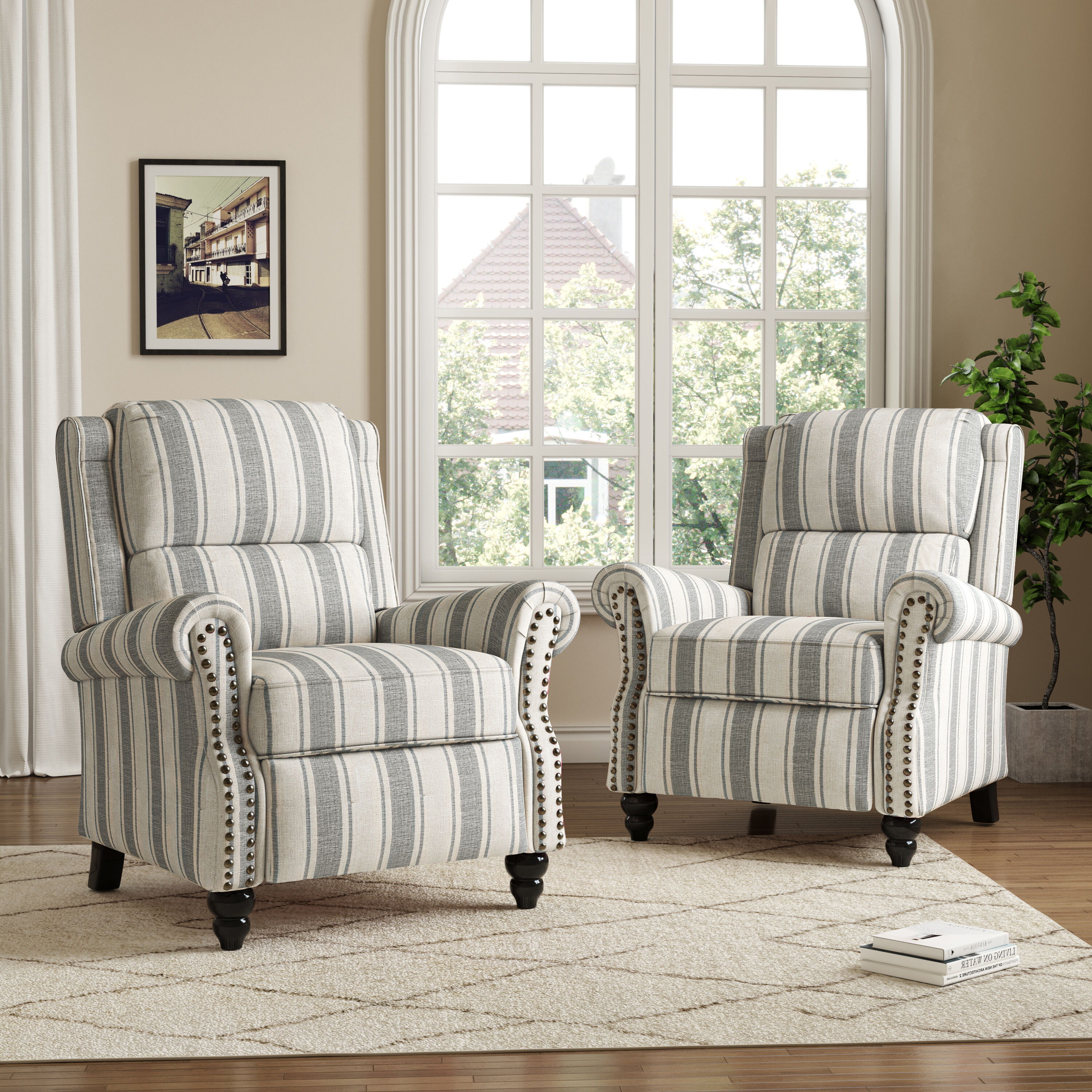 Dreamsidea LS-CH0026-STRIPE G-2 chairs - View #2