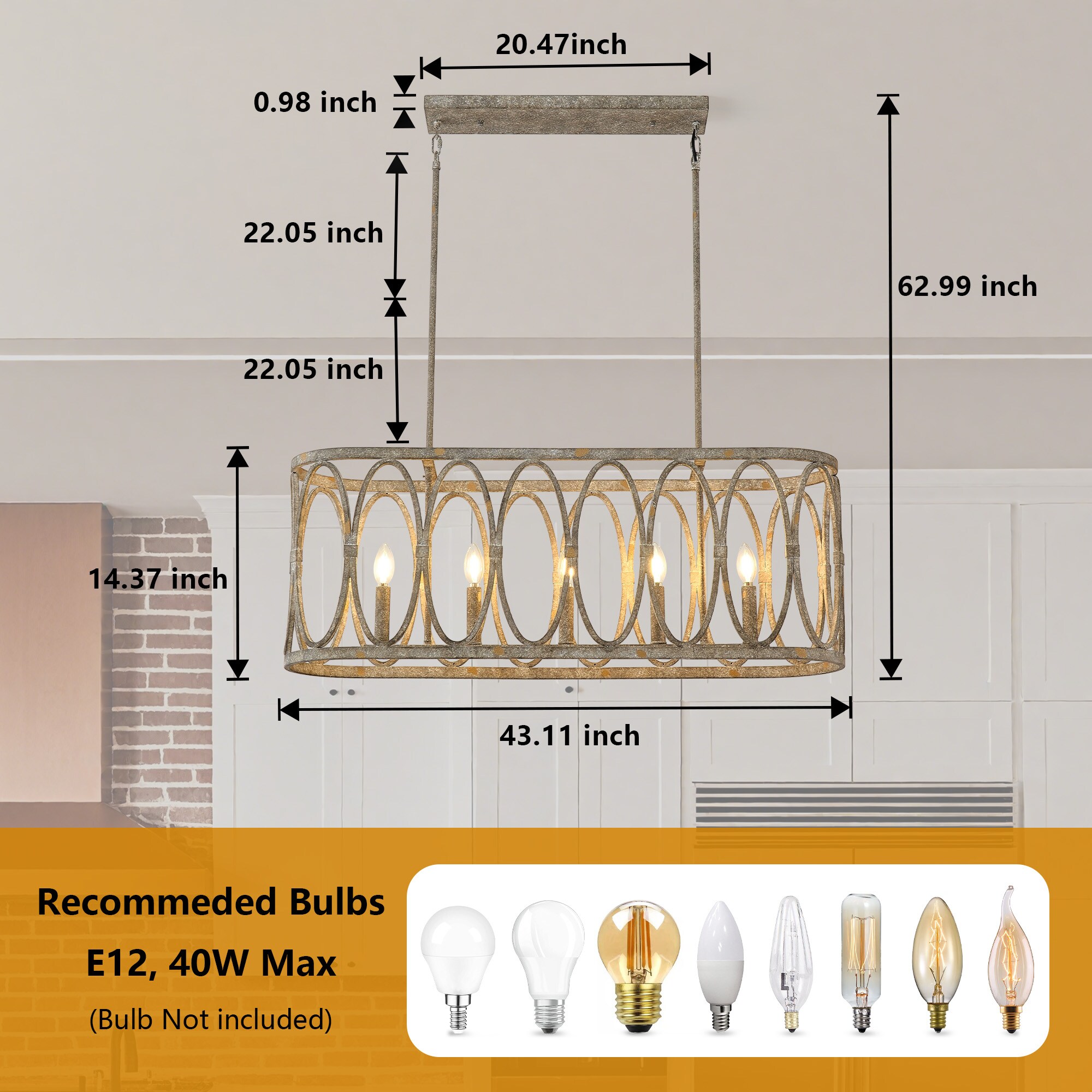 GZJunYo K-052-R Pendant-Lights - View #4
