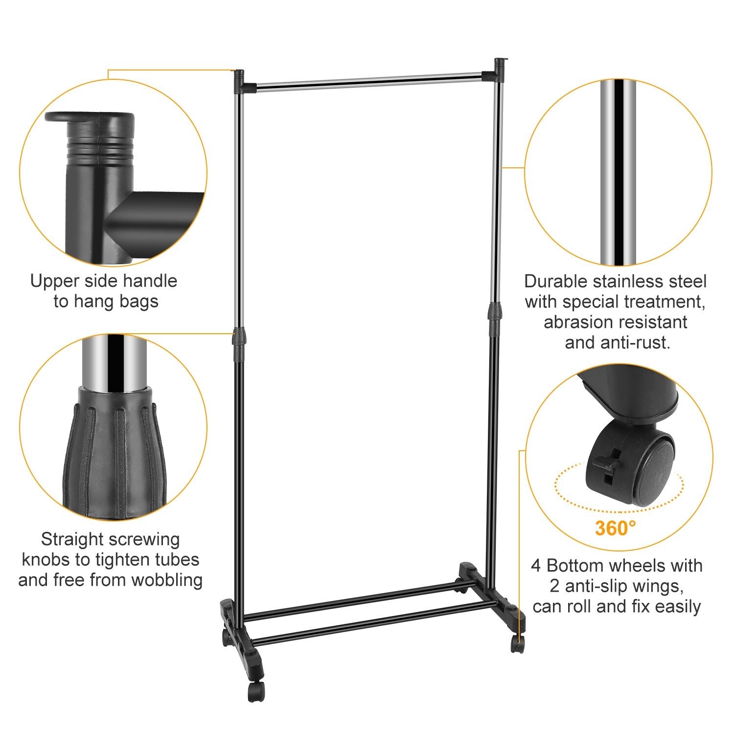 JUSHUA FL-7RKT8J Garment-Racks - View #3