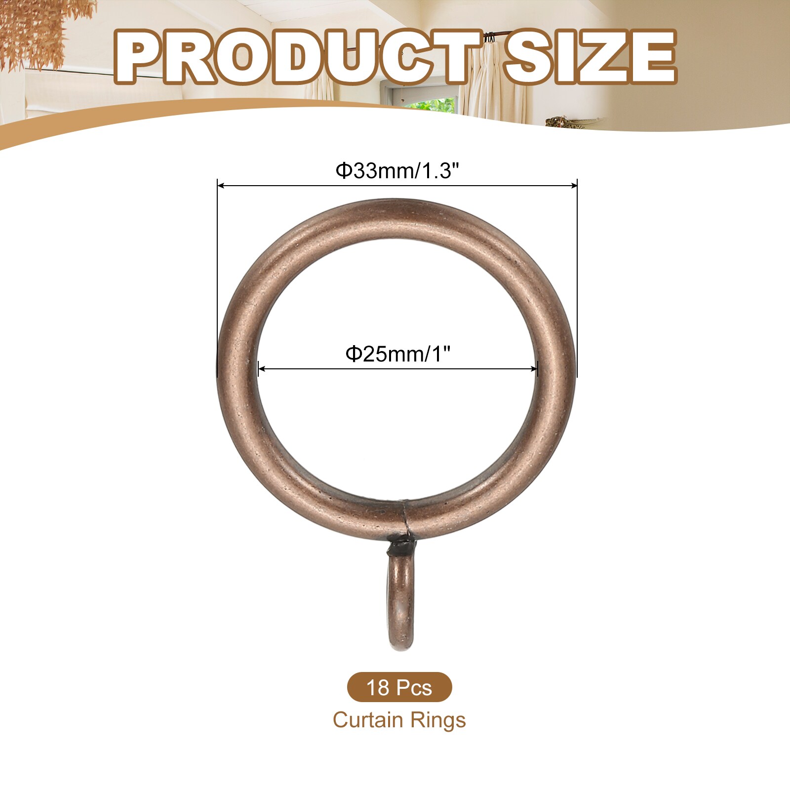 PATIKIL S25093001UX7582 Curtain-Rings - View #2