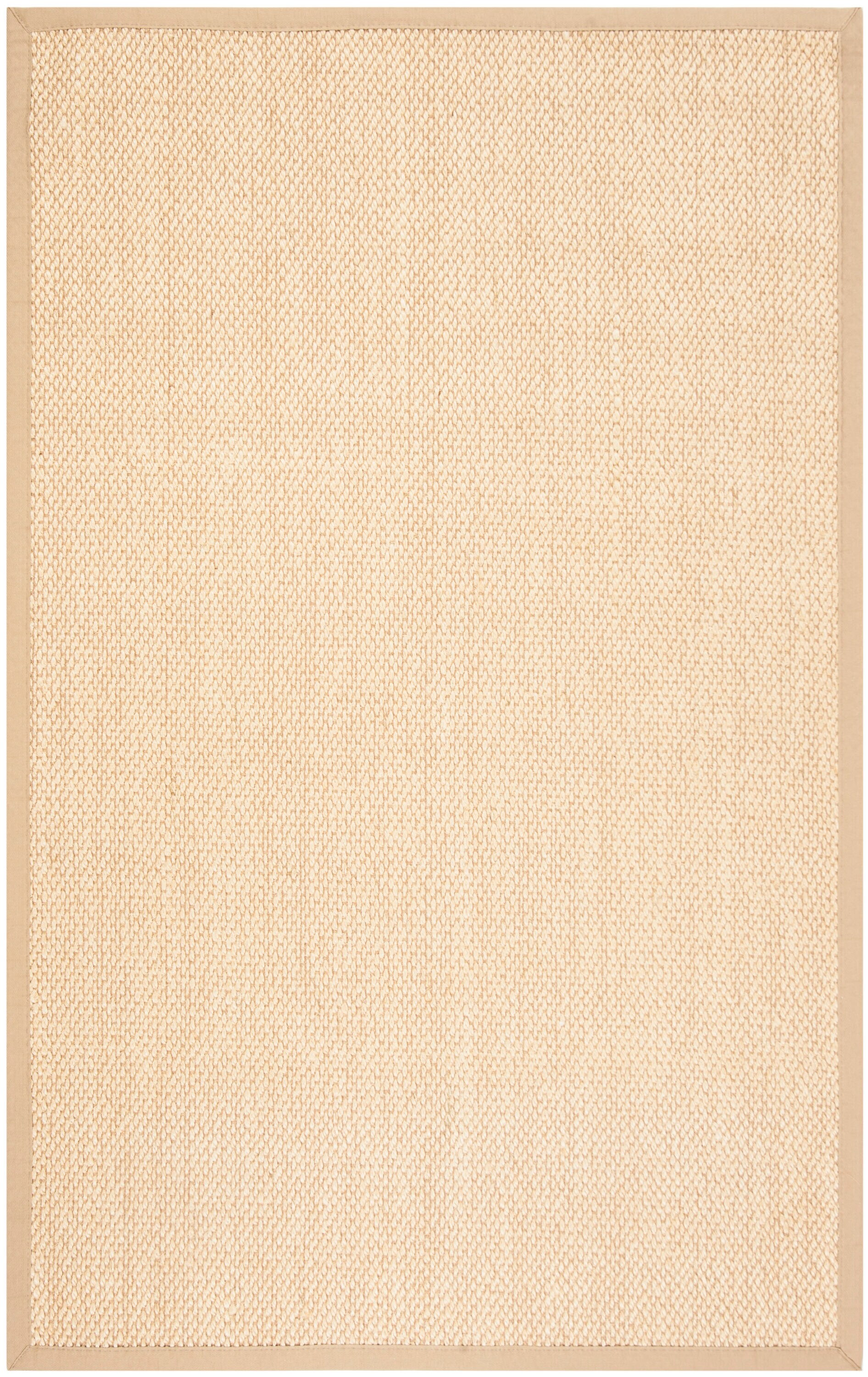 Coastal Charm Hand-Knotted Ivory Cotton 6' x 9' Area Rug