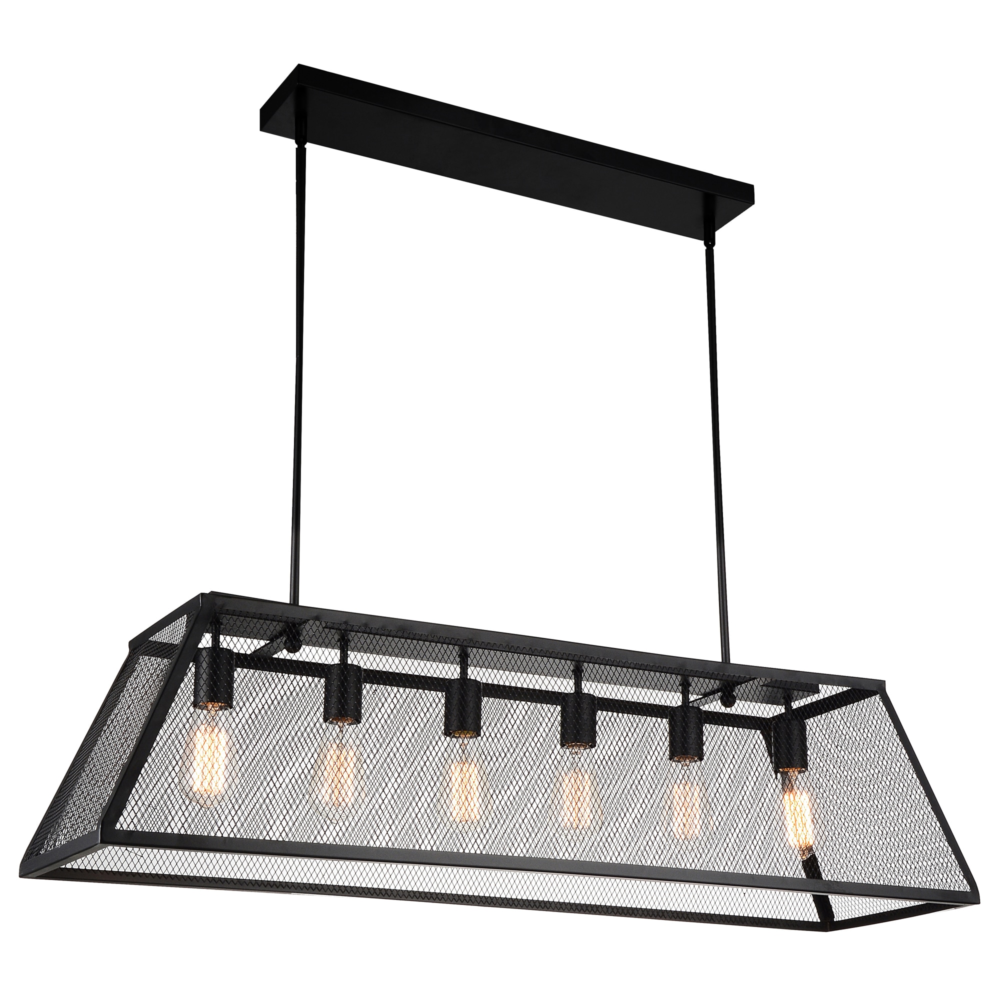 CWI Lighting 9601P42-6-101-A Macleay 6 -Light Black Rustic For Use in Bathrooms, Bedrooms, Dining Rooms, Foyers, Kitchens, Living Rooms Chandelier