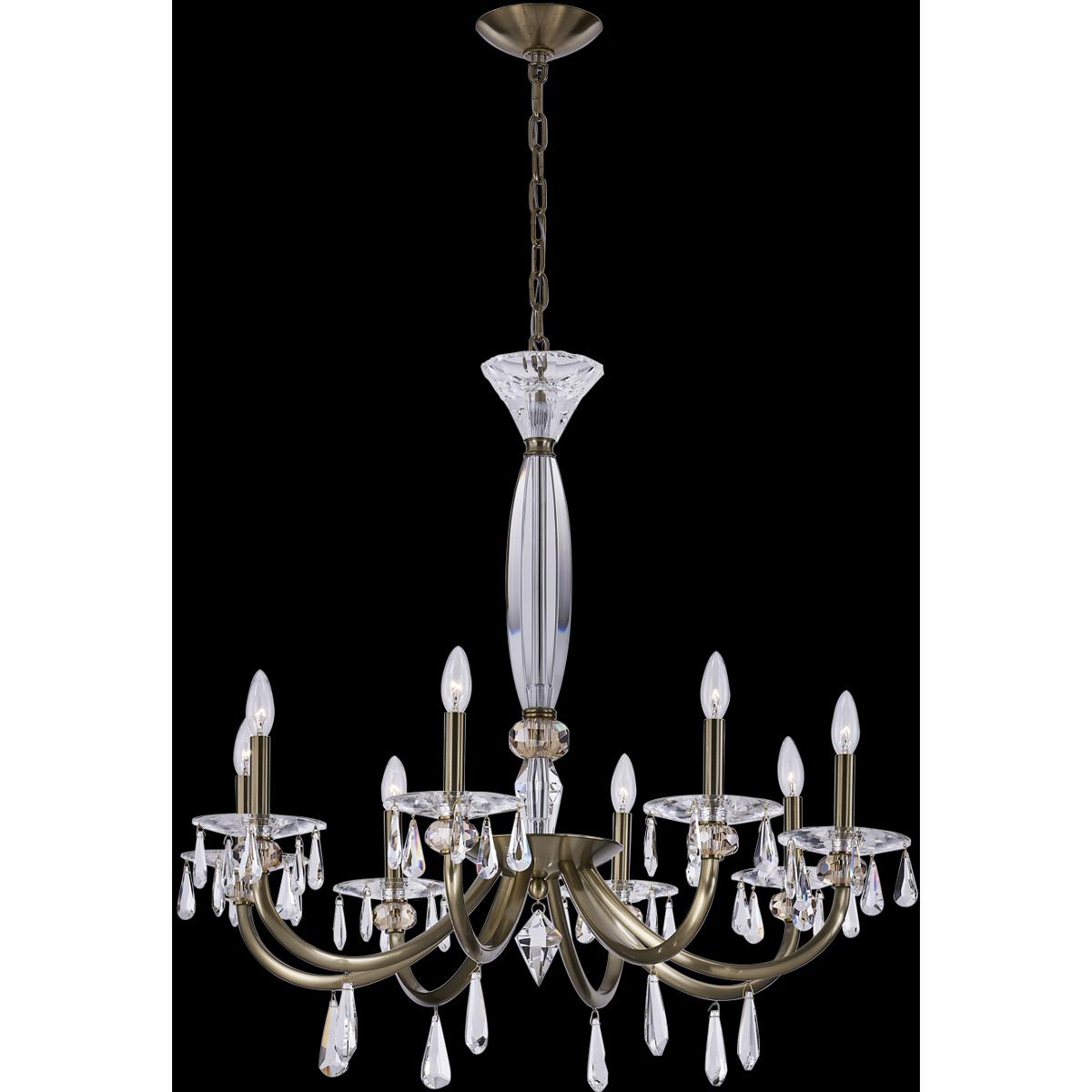 Allegri  046177-039-FR001 Passo 8 Light 34 inch Brushed Brass Pendant Ceiling Light