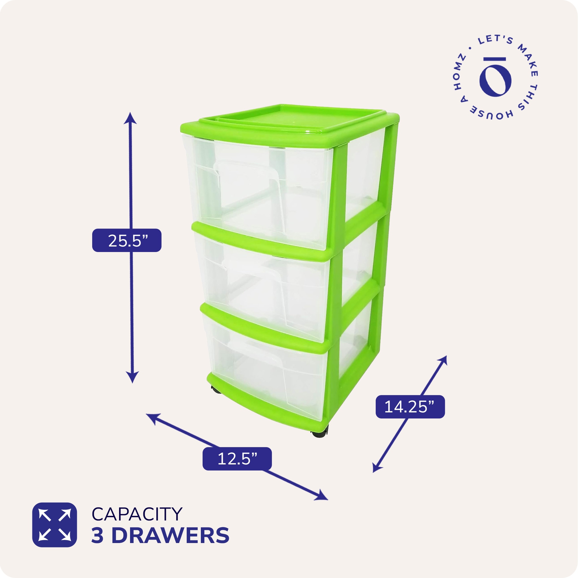 Homz Products 323709 Storage-Drawers - View #4