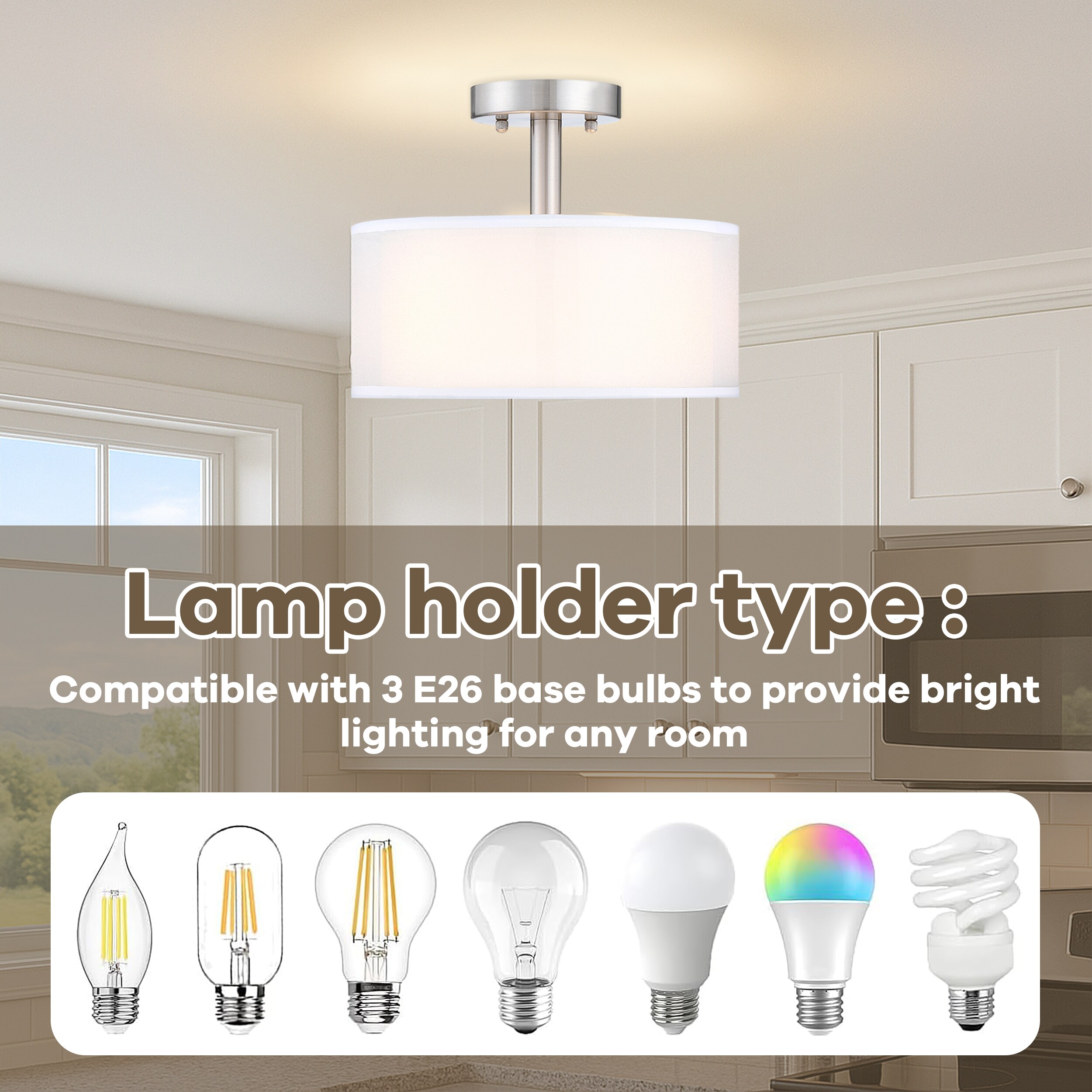 WELLFOR TTC70203BN flushmounts - View #4