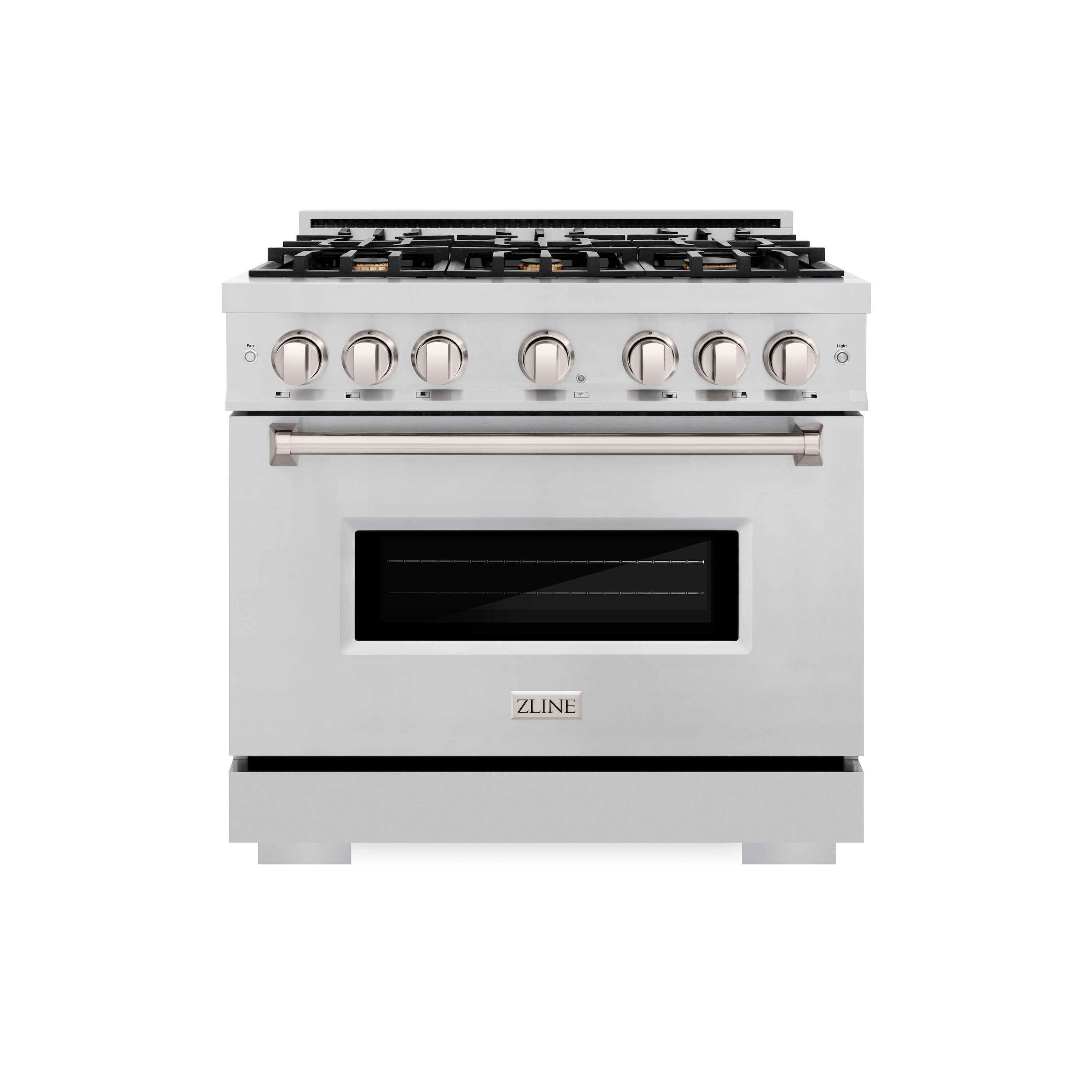 ZLINE KITCHEN & BATH CGR-BR-36 Classic 36-in 6 burners 5.2-cu ft Convection Oven Freestanding Liquid Propane Gas Range ( Stainless Steel w/Brass Burners )