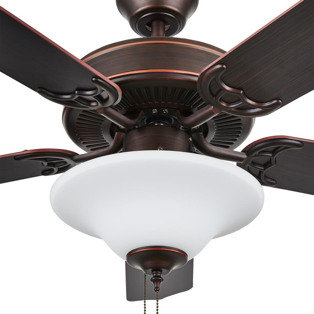 Concord 52" ORB ceiling fan 3 alabaster glass light 52HEH5ORB 