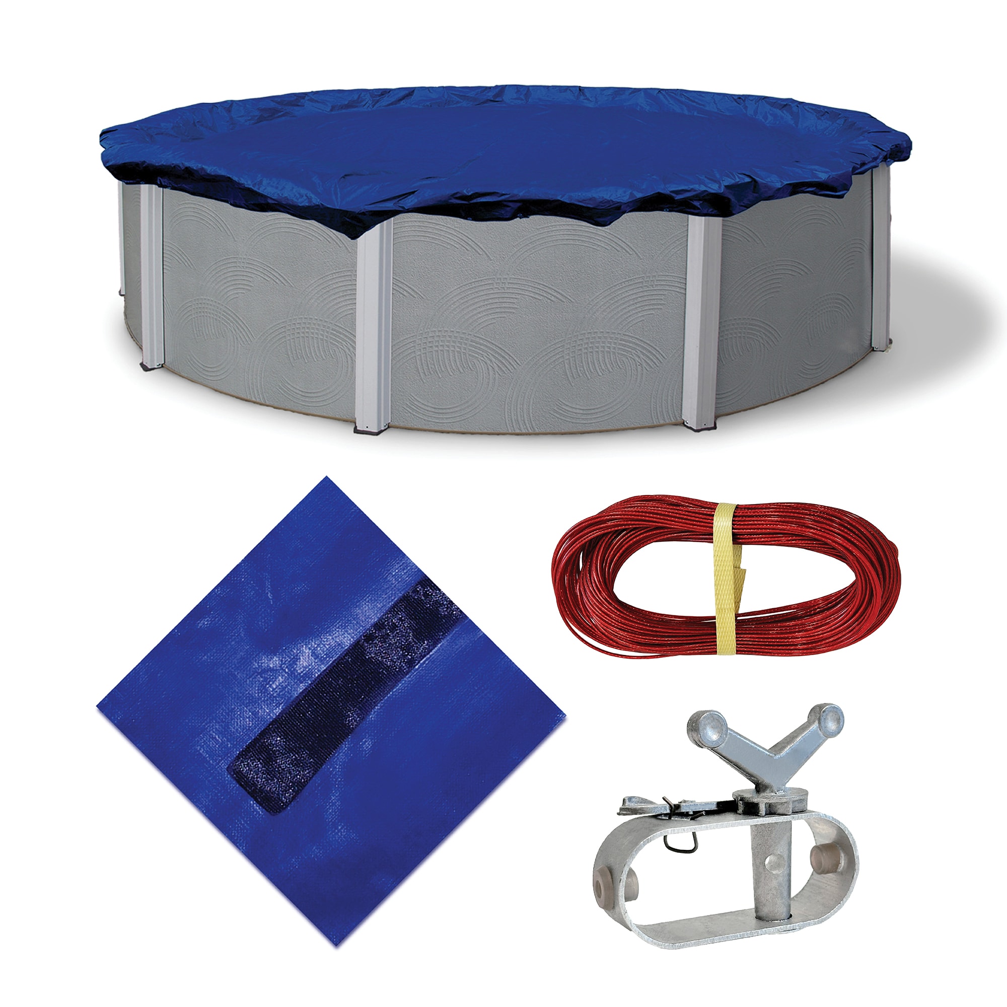 Blue Wave BWC910 32-Feet x 32-Feet Gold Polyethylene Winter Round Pool Cover