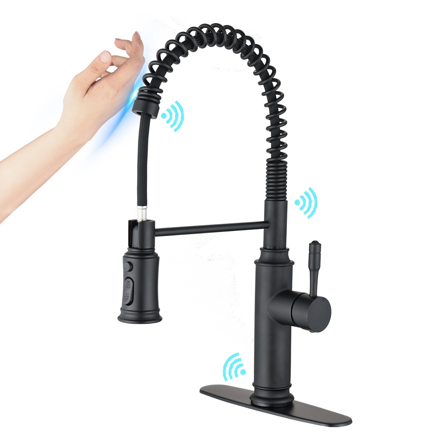 Tatayosi JJ-26MB02 Smart Touch 360 degree Swivel Kitchen Faucet with Pull Down Sprayer