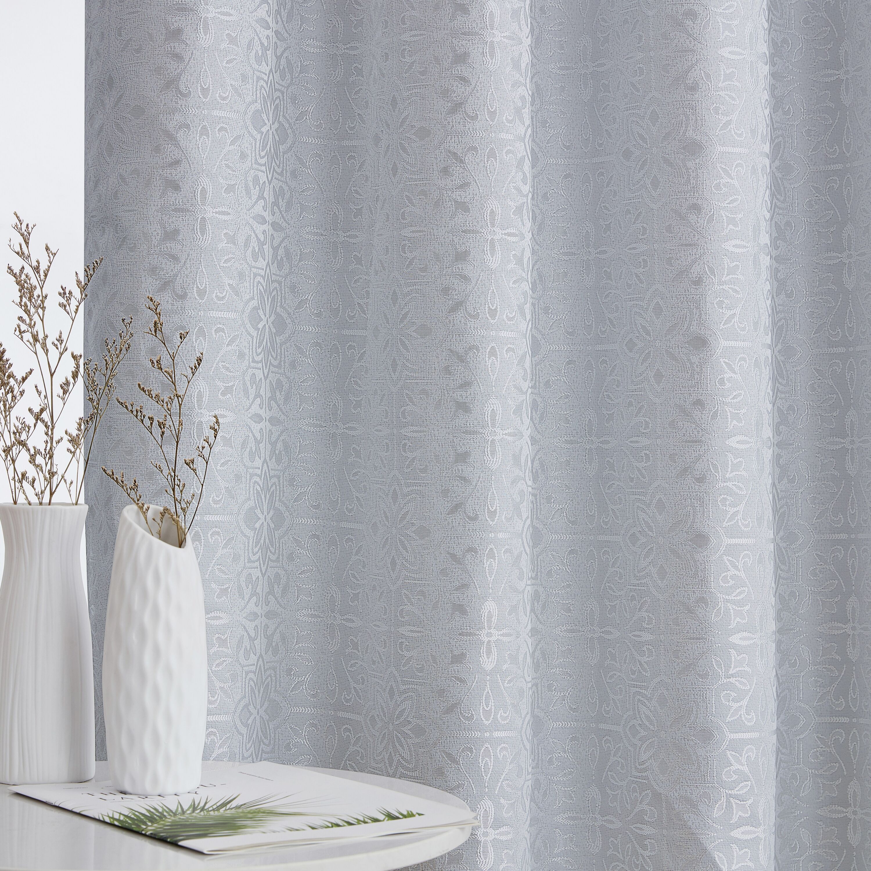 HLC.me MIA-BLKT-WHT63 curtains - View #3