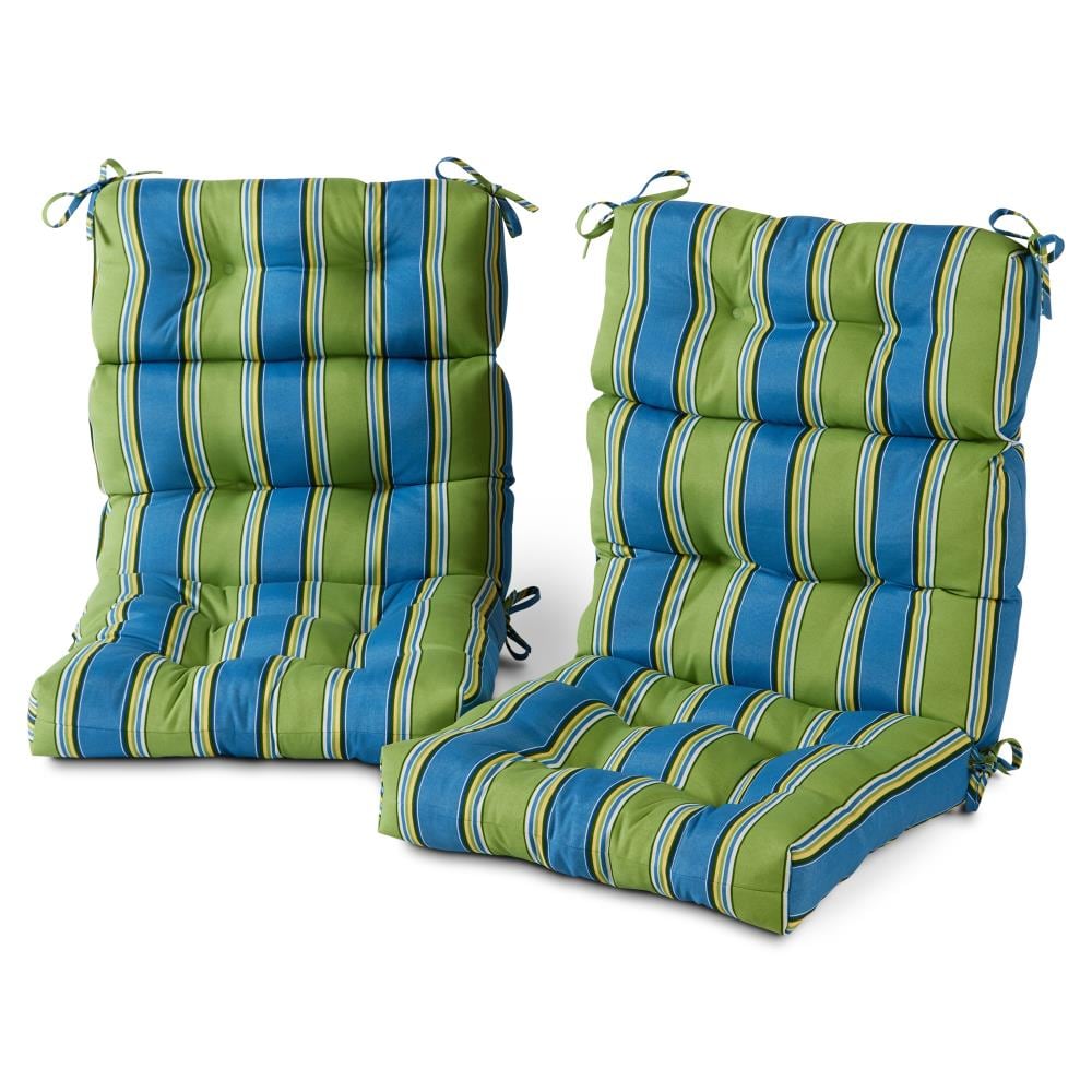 Greendale Home Fashions Outdoor Seat Back Chair Cushion Teal