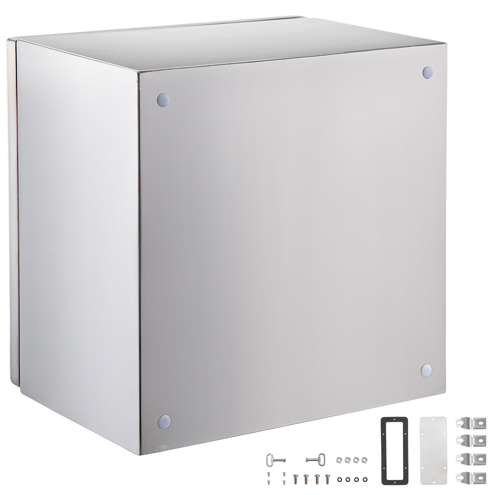 GIVIMO 12 x 12 x 8-in NEMA 4X Stainless Steel Electrical Enclosure - IP66 Waterproof Outdoor Indoor Junction Box with Mounting Plate - SUS304