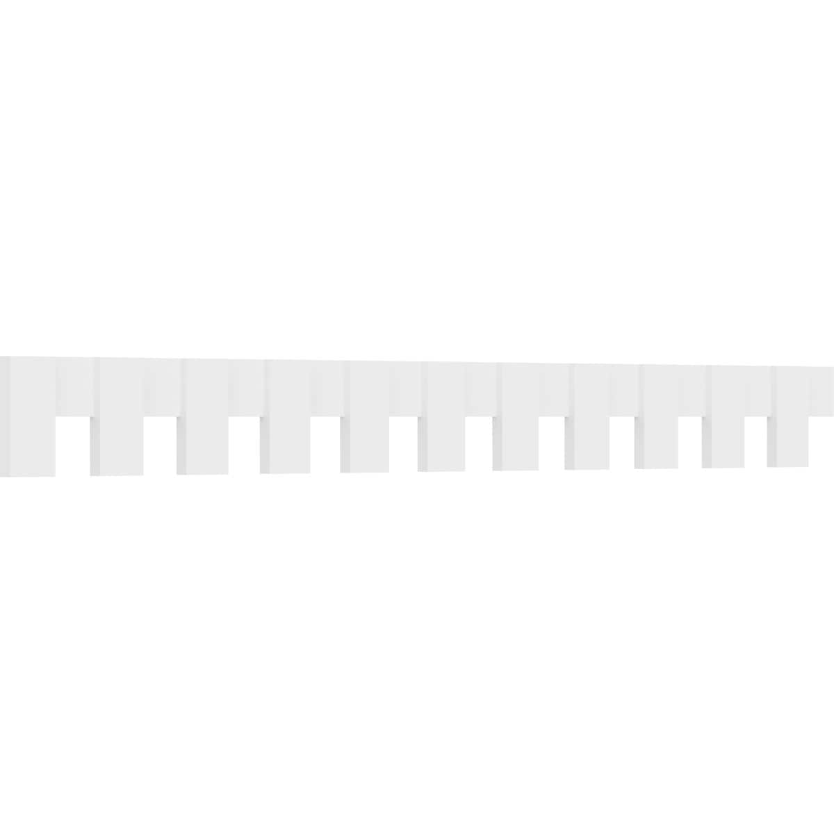 Ekena Millwork DENP08MAT02 Matthews 8-in x 7-ft 4-in Unfinished PVC Crown Moulding