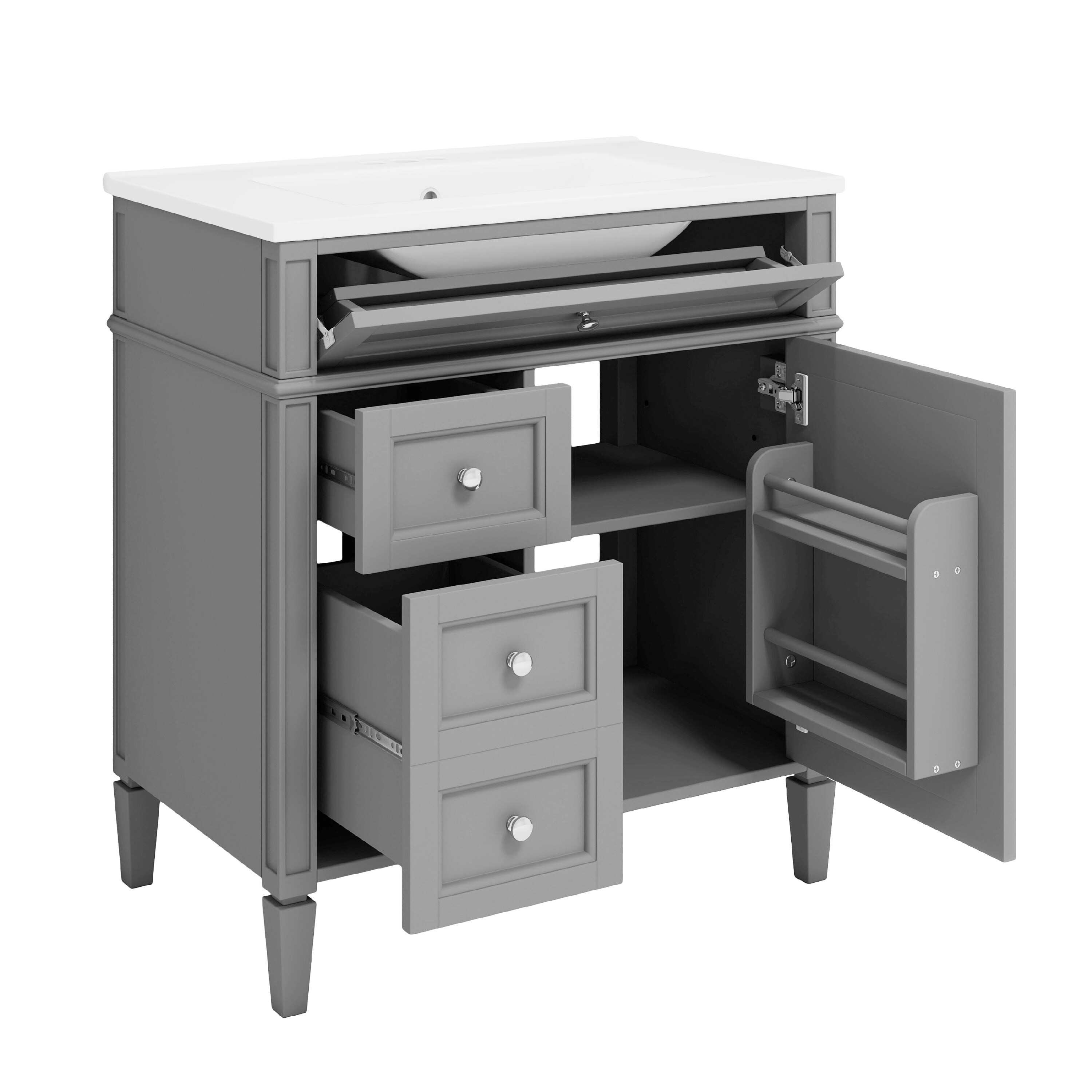Benzara BM351253 Bath-Vanity-Combo - View #3