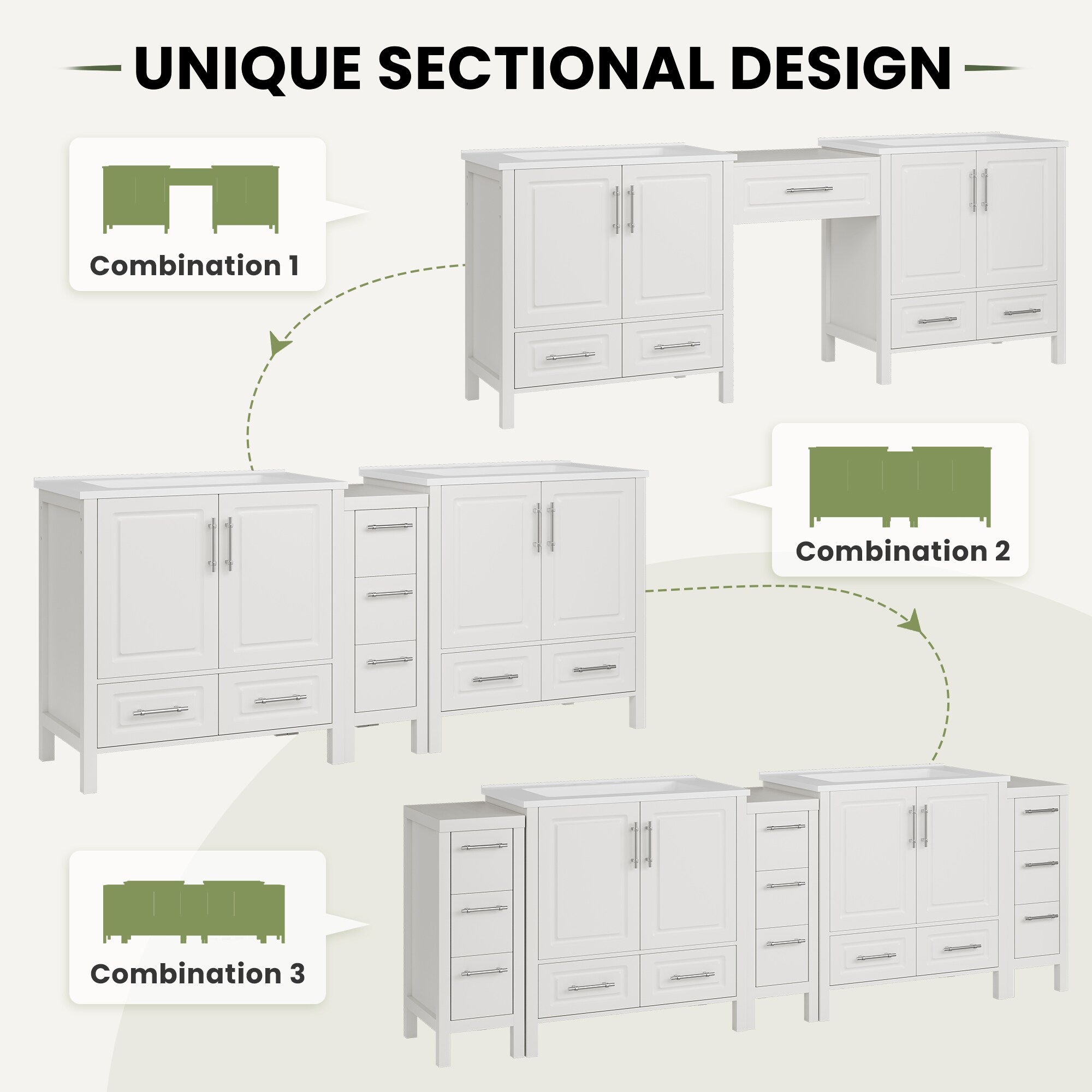 Serwall SR-LR84-WT Bath-Vanity-Combo - View #7