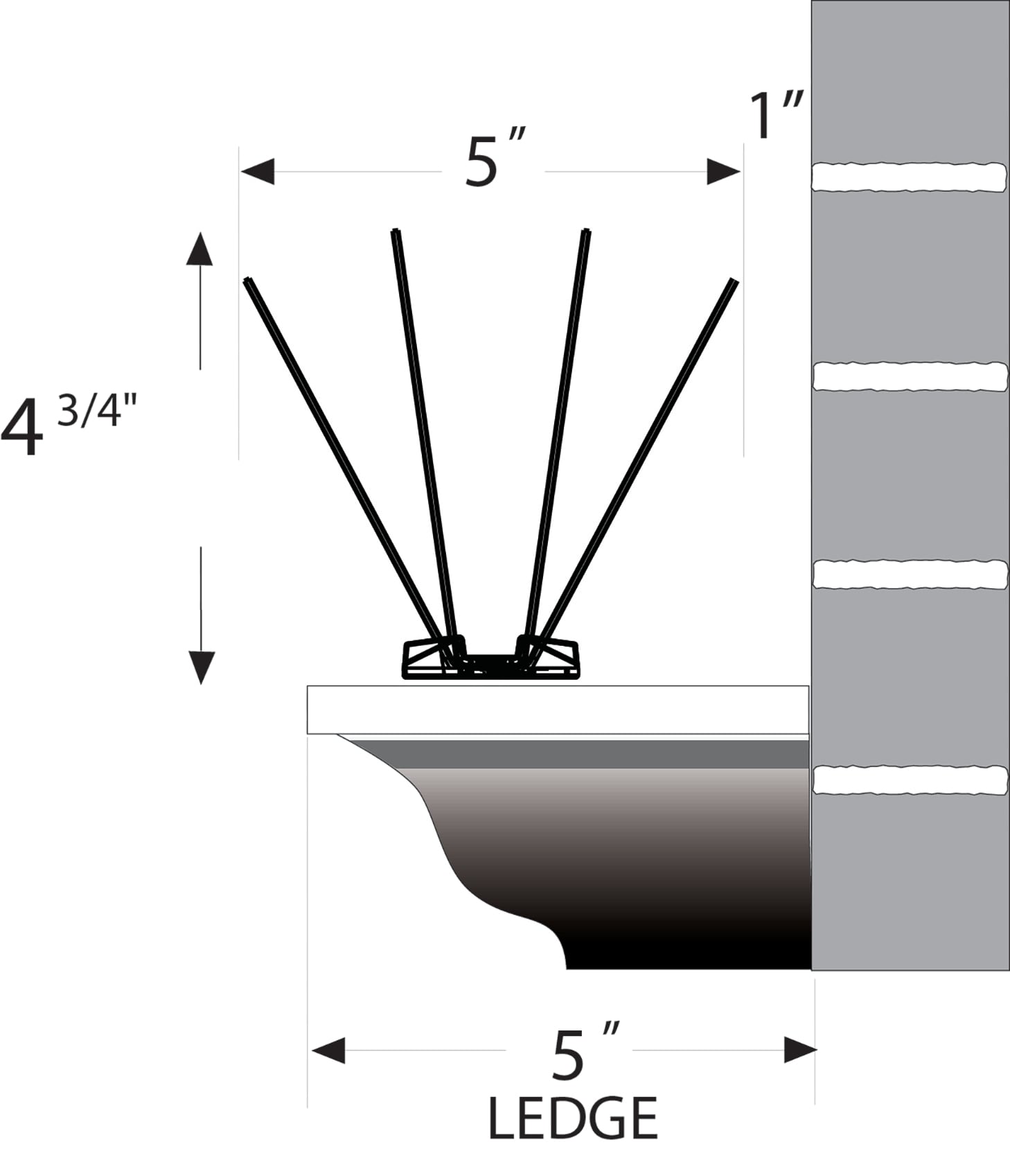 Bird B Gone 7in - 50ft. Plastic Bird Spikes