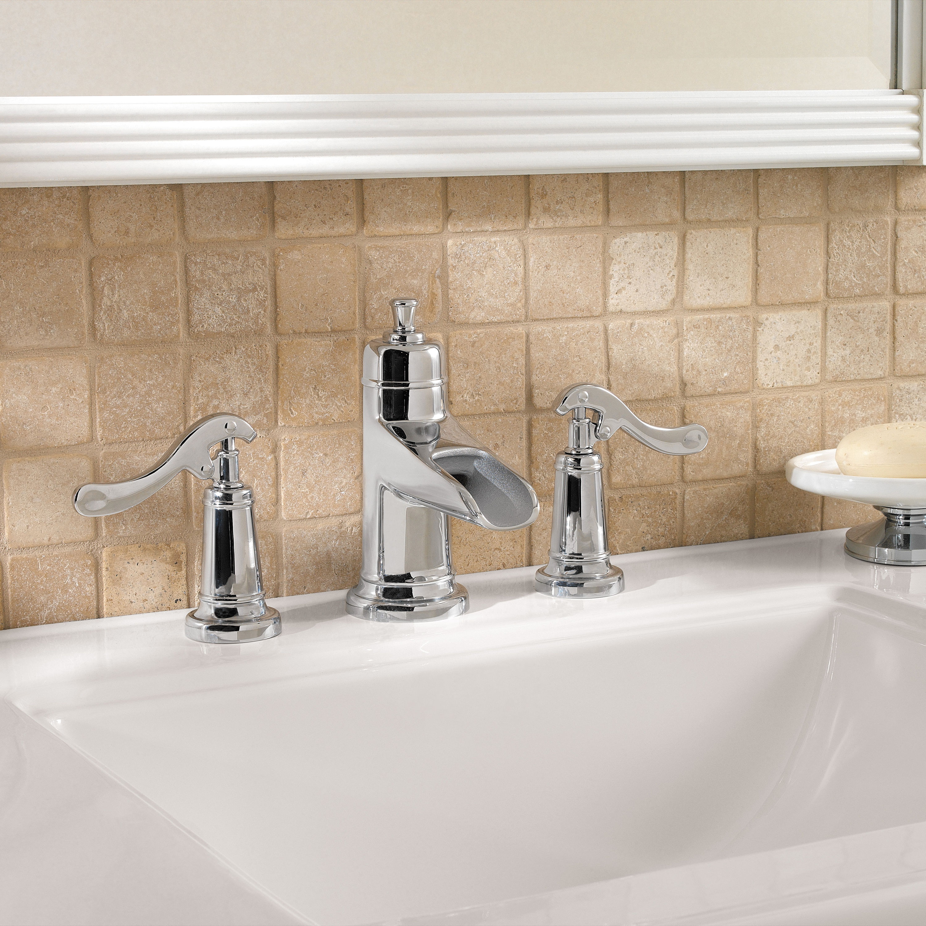 Pfister Ashfield Polished Chrome Widespread 2-Handle WaterSense ...