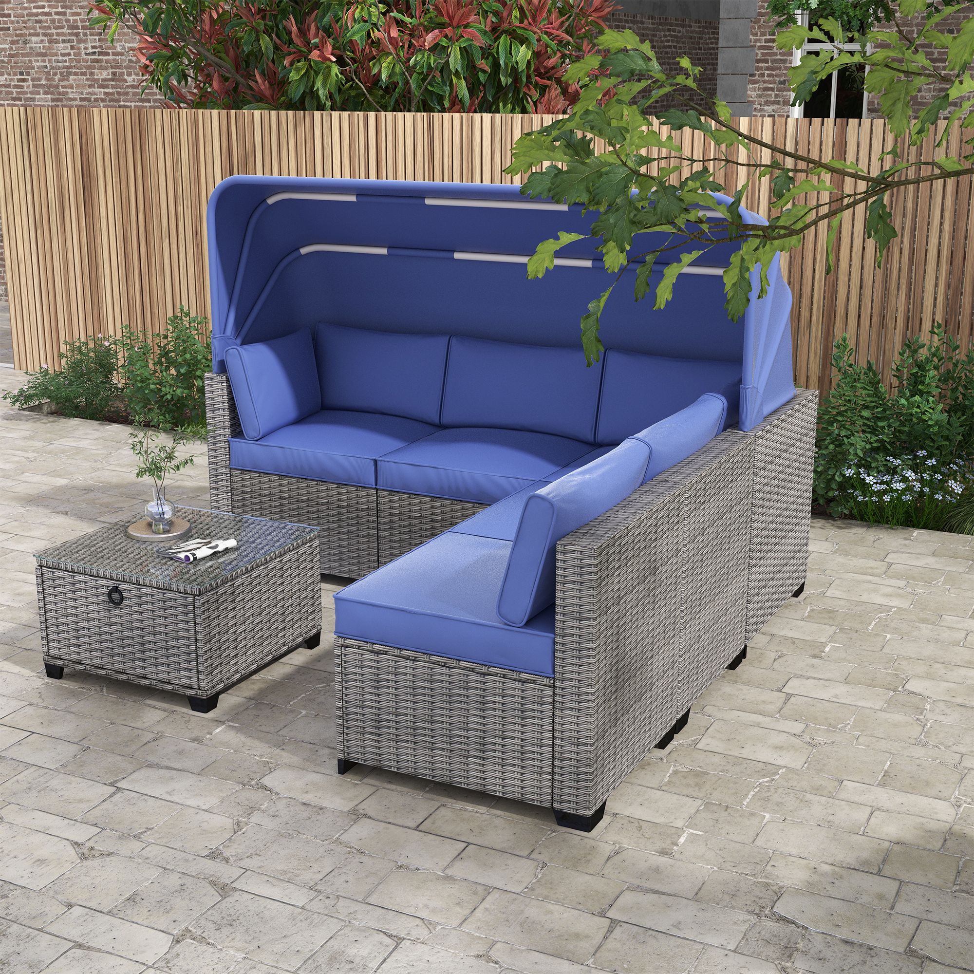 Forclover MONLDS07GY Patio-Conversation-Sets - View #6