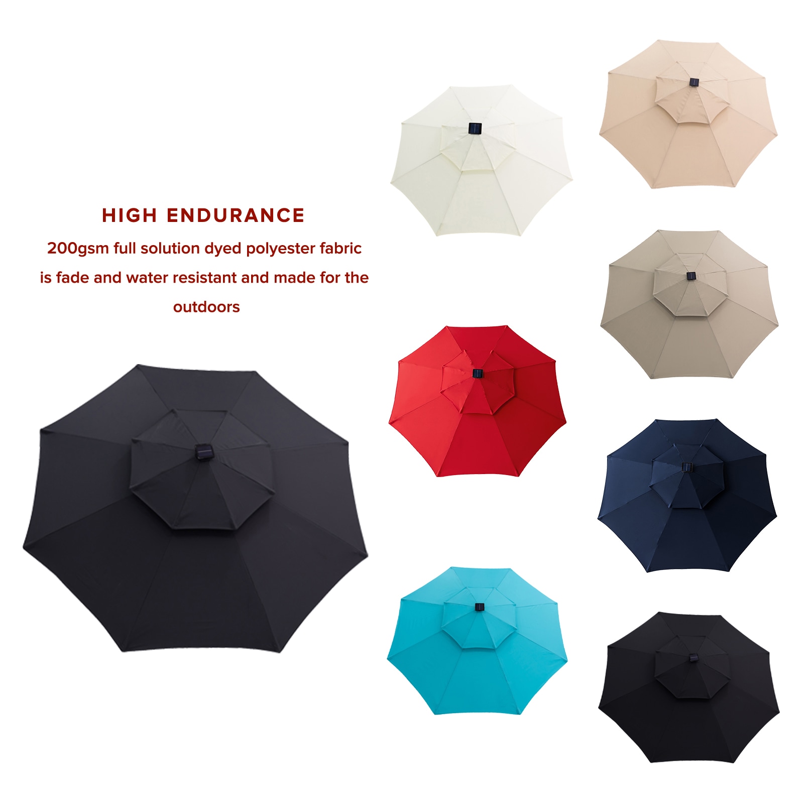 FLAME&SHADE CFSLED09DANTHRACITE Umbrellas-2 - View #5