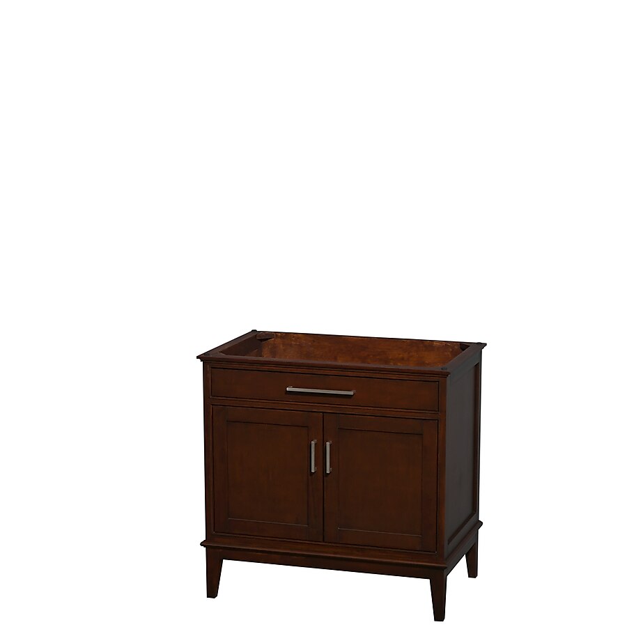 Wyndham Collection Hatton 36-in Light Chestnut Bathroom Vanity Cabinet Wyndham Collection Hatton 36-in Light Chestnut Bathroom Vanity Cabinet