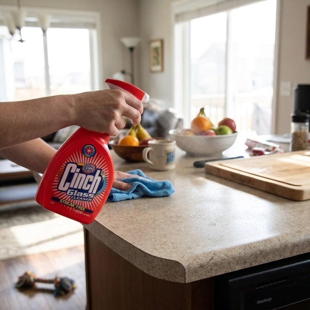 KIK Cinch Clean Scent Glass and Surface Cleaner Liquid Spray 32 oz