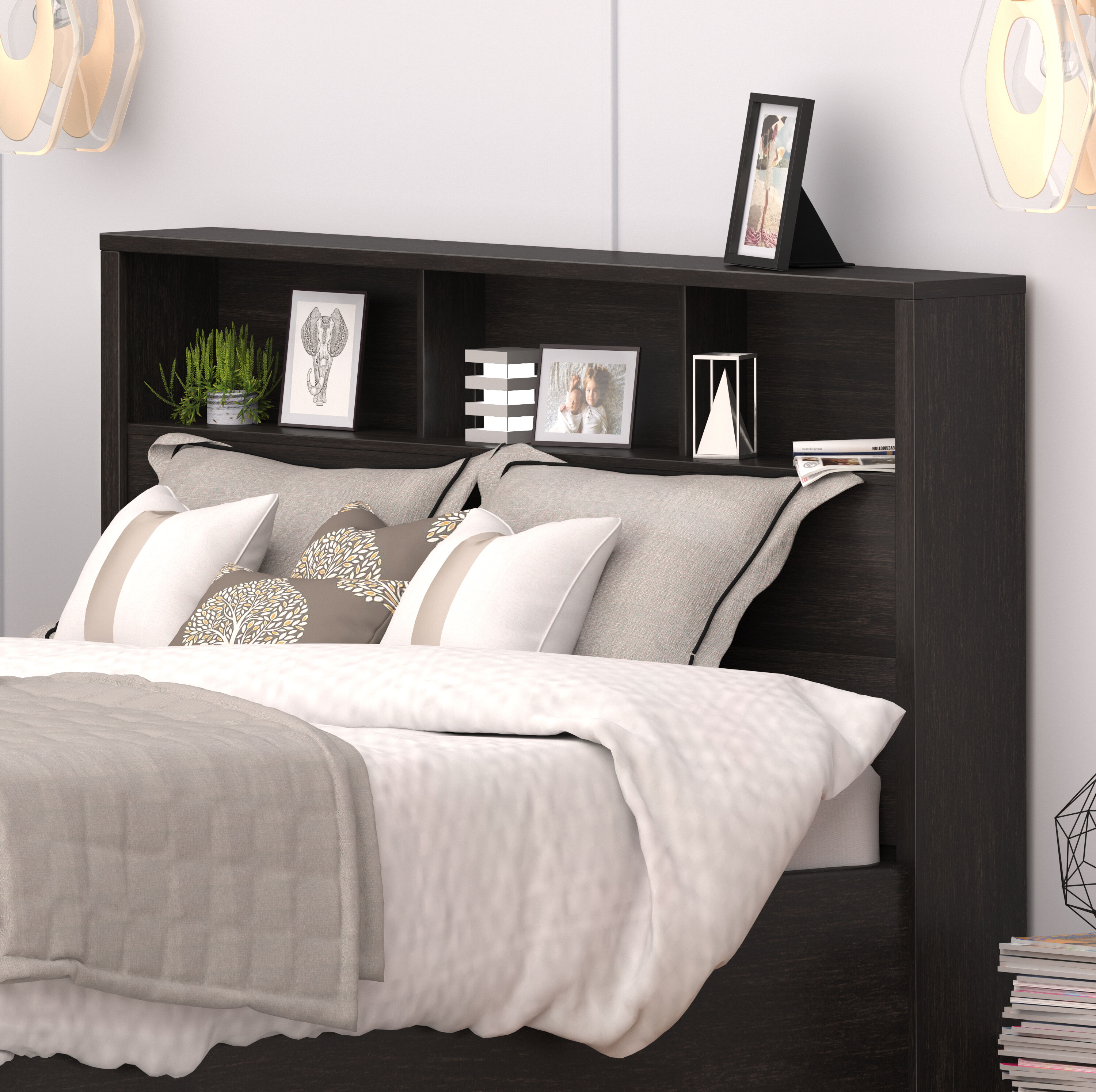 Prepac District Washed Black Queen Headboard At Lowes.com