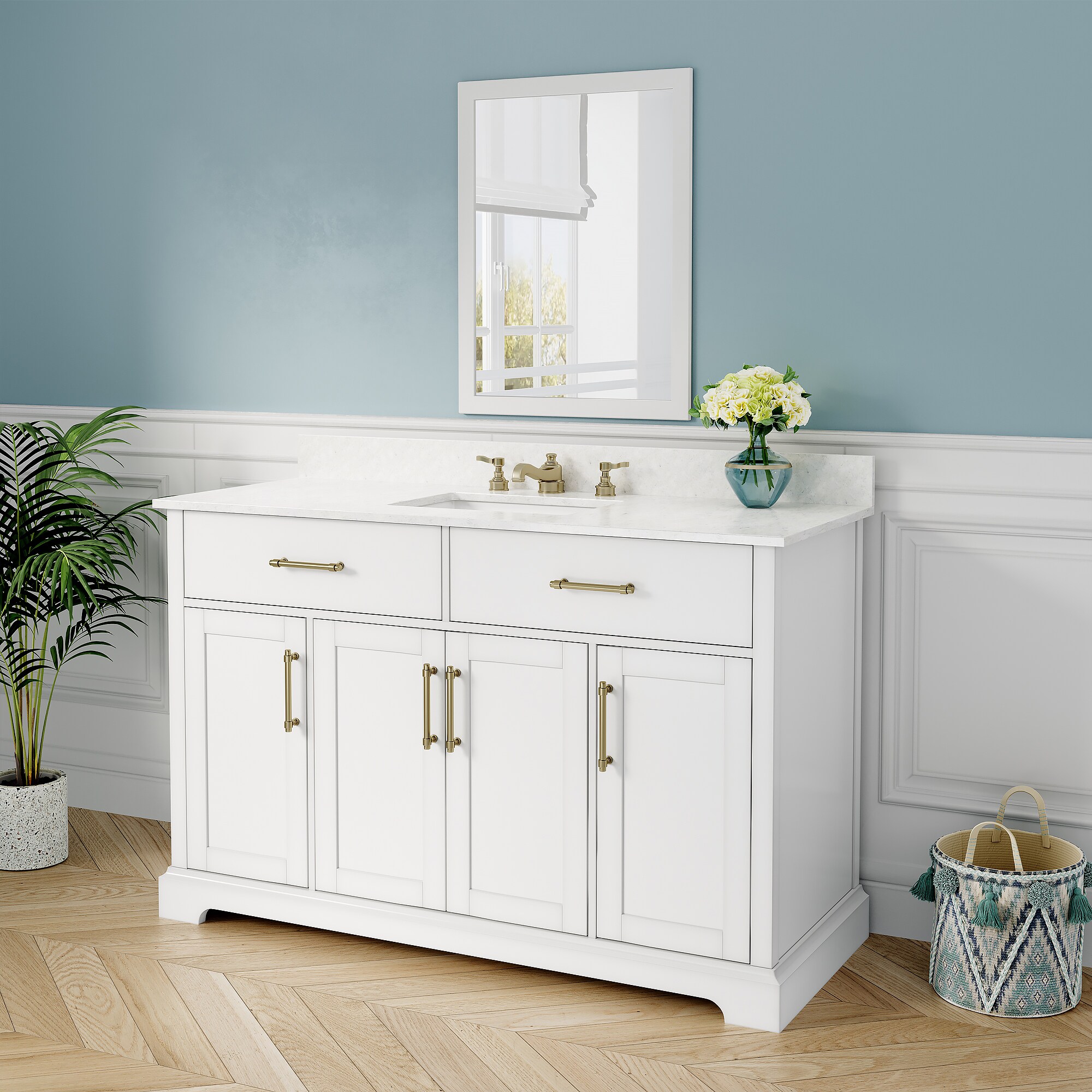 VOUA SAF-SDLXNECJ-BE Bath-Vanity-Combo - View #2